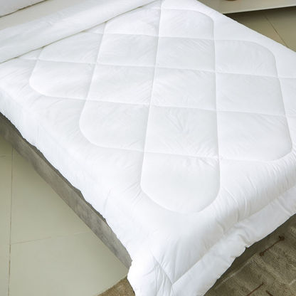 Wellington 2-Piece Solid Cotton Twin Comforter - 160x220 cm-Comforter Sets-image-2