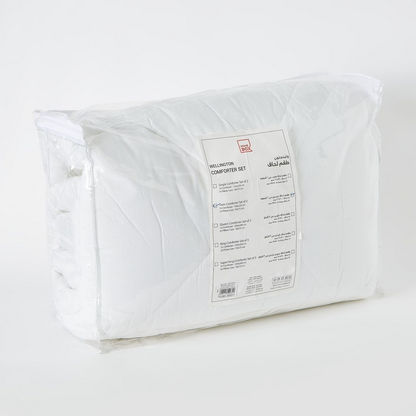 Wellington 2-Piece Solid Cotton Twin Comforter - 160x220 cms