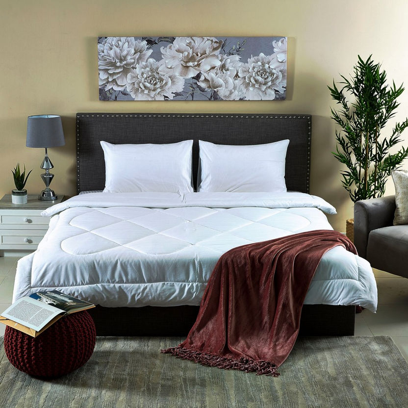 Wellington 3-Piece Solid Cotton Queen Comforter Set - 200x240 cm-Comforter Sets-image-6