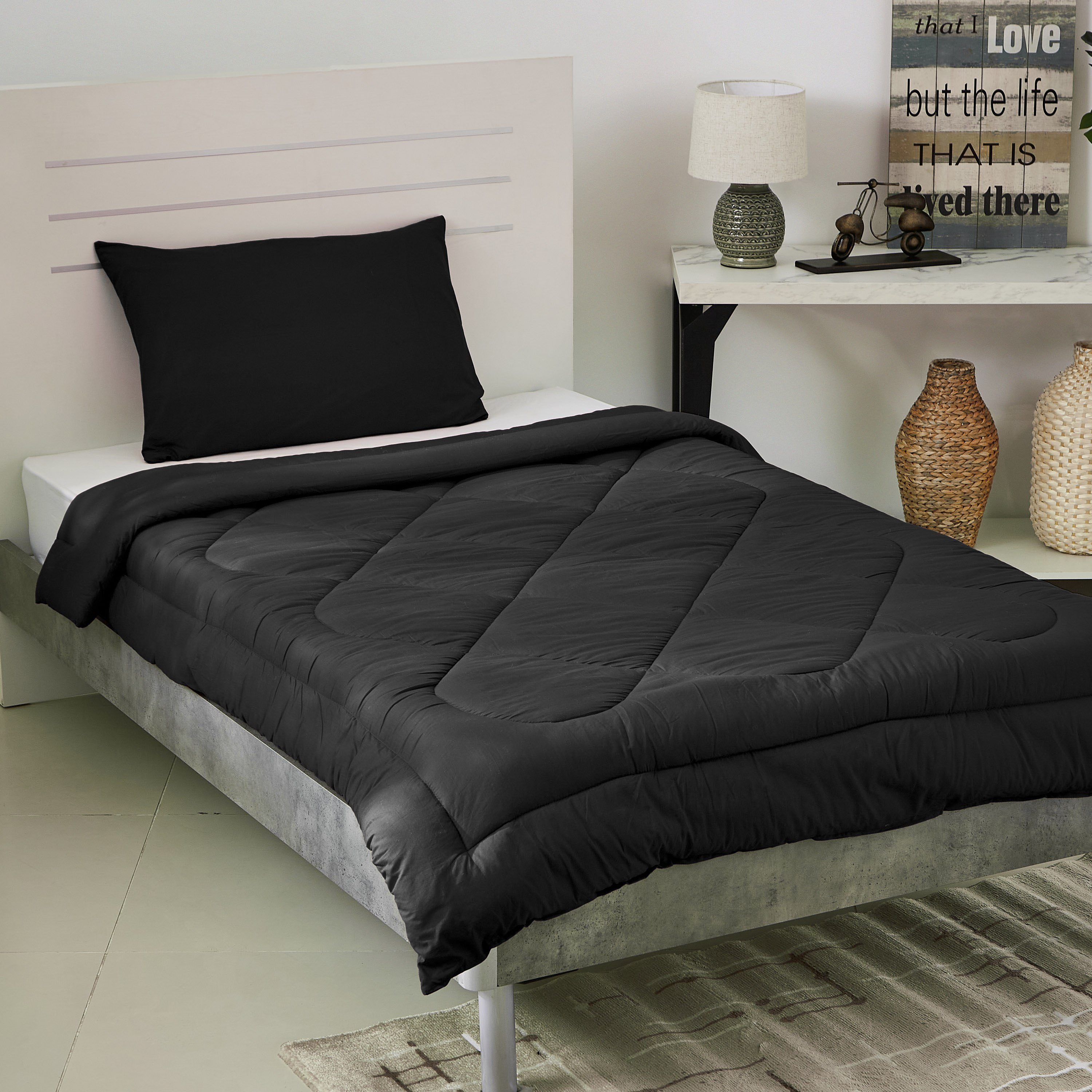 طقم لحاف مزدوج قطني سادة من قطعتين من ويلنجتون  - 135x220 سم-PROMO_HB_AE_B1G1_250925-image-1