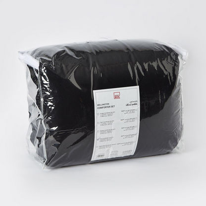 Wellington 3-Piece Solid Cotton King Comforter Set - 220x240 cms
