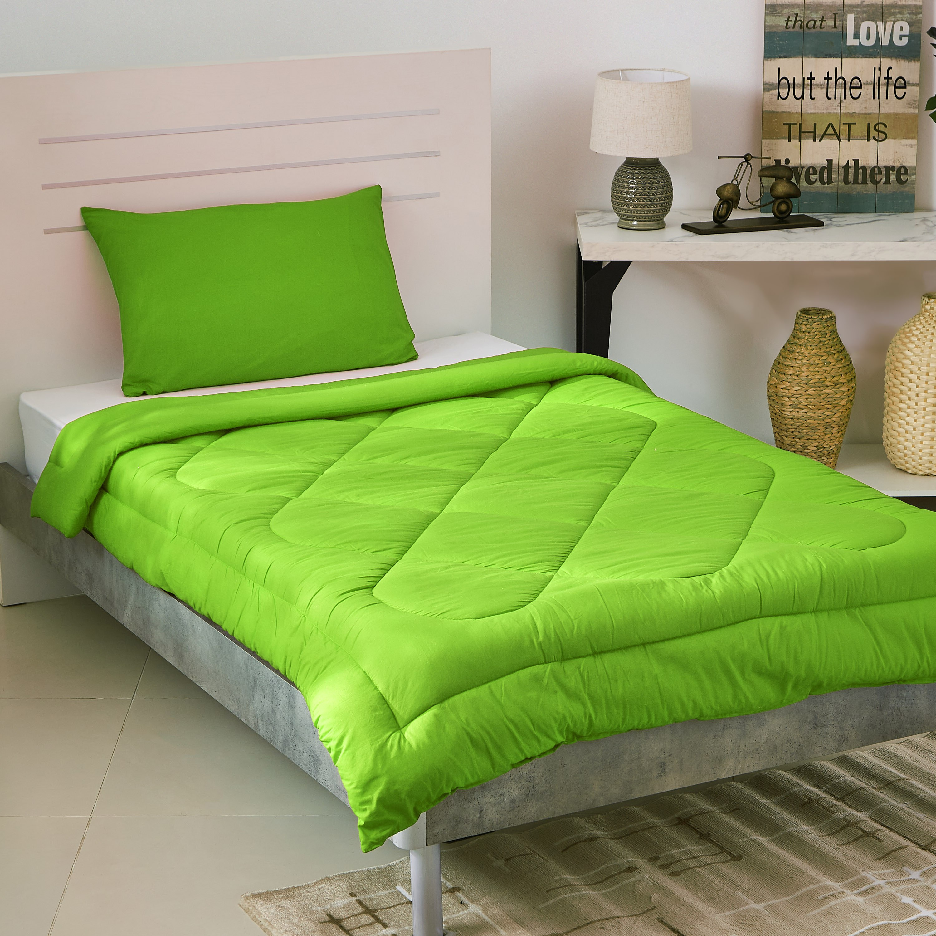 طقم لحاف مزدوج قطني سادة من قطعتين من ويلنجتون  - 135x220 سم-PROMO_HB_AE_B1G1_250925-image-1