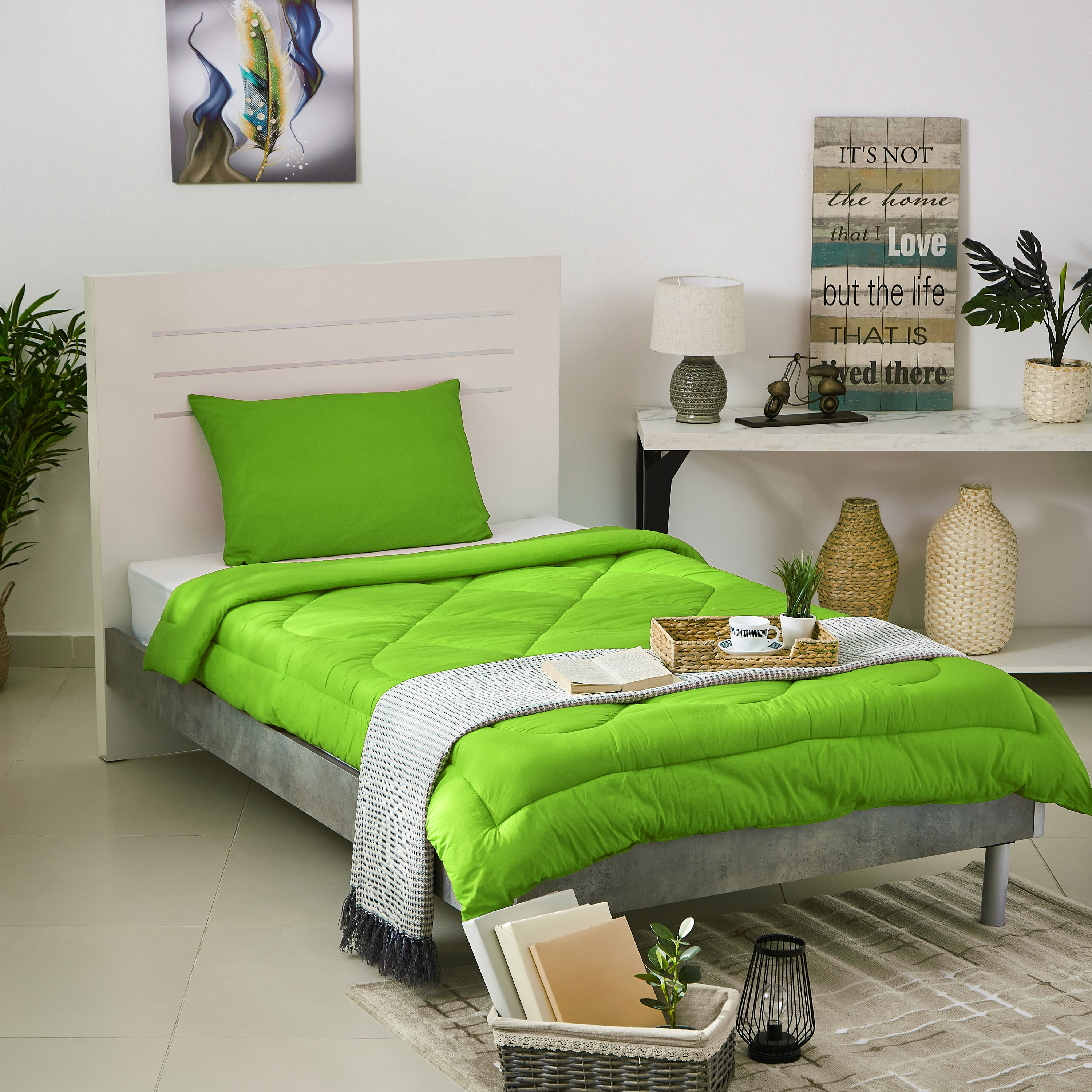 طقم لحاف مزدوج قطني سادة من قطعتين من ويلنجتون  - 135x220 سم-PROMO_HB_AE_B1G1_250925-image-5