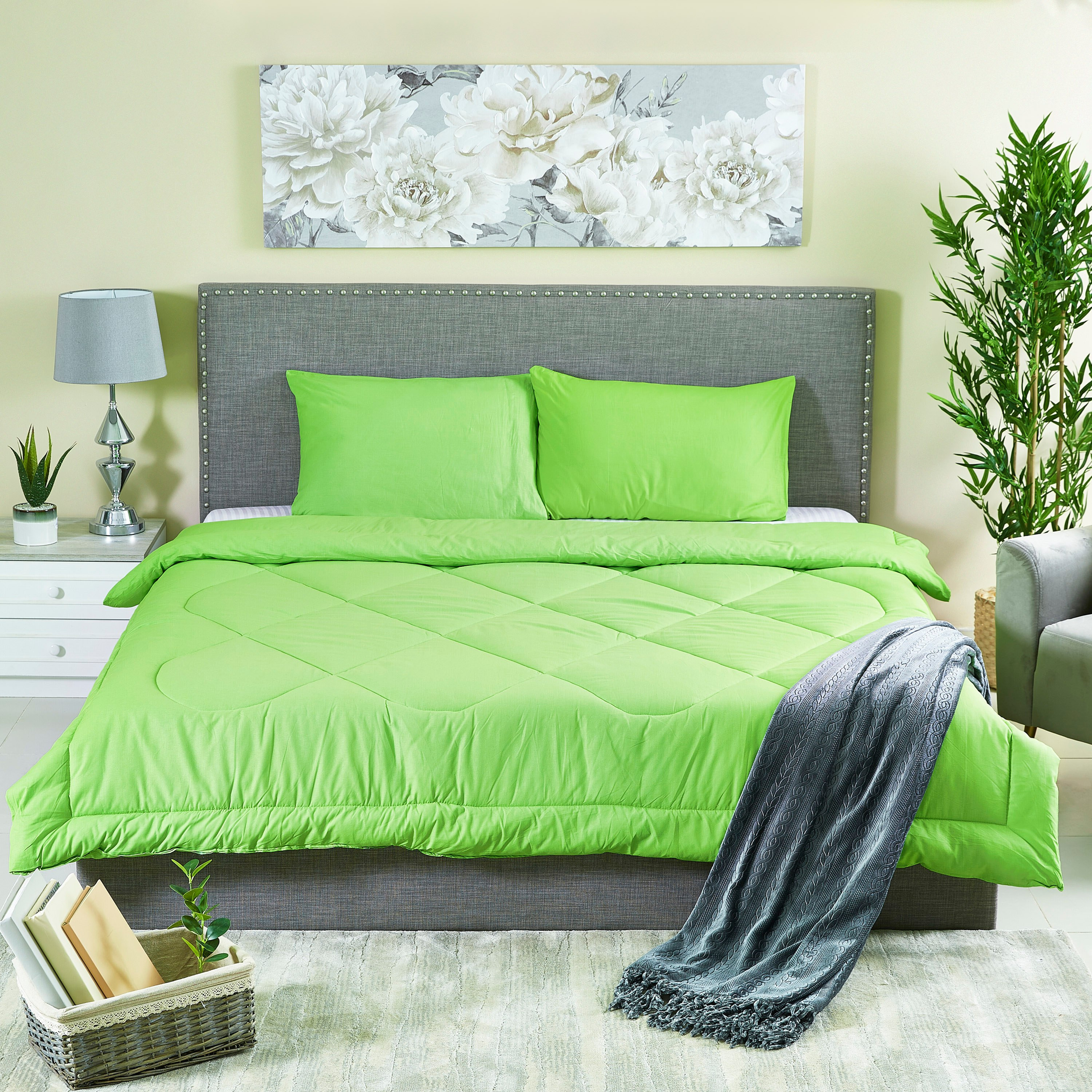 طقم لحاف كوين قطني سادة 3 قطع من ويلنجتون - 200x240 سم-hbxhomeware-hbxdecorandfurnishings-image-7