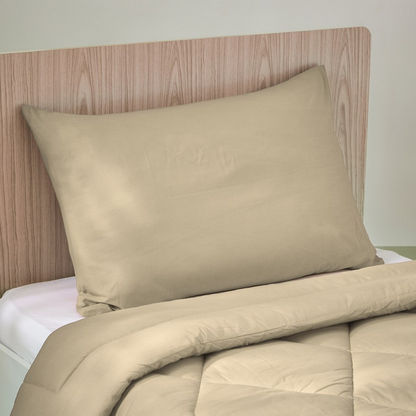 Wellington 2-Piece Solid Cotton Single Comforter Set - 135x220 cm-Comforter Sets-image-1
