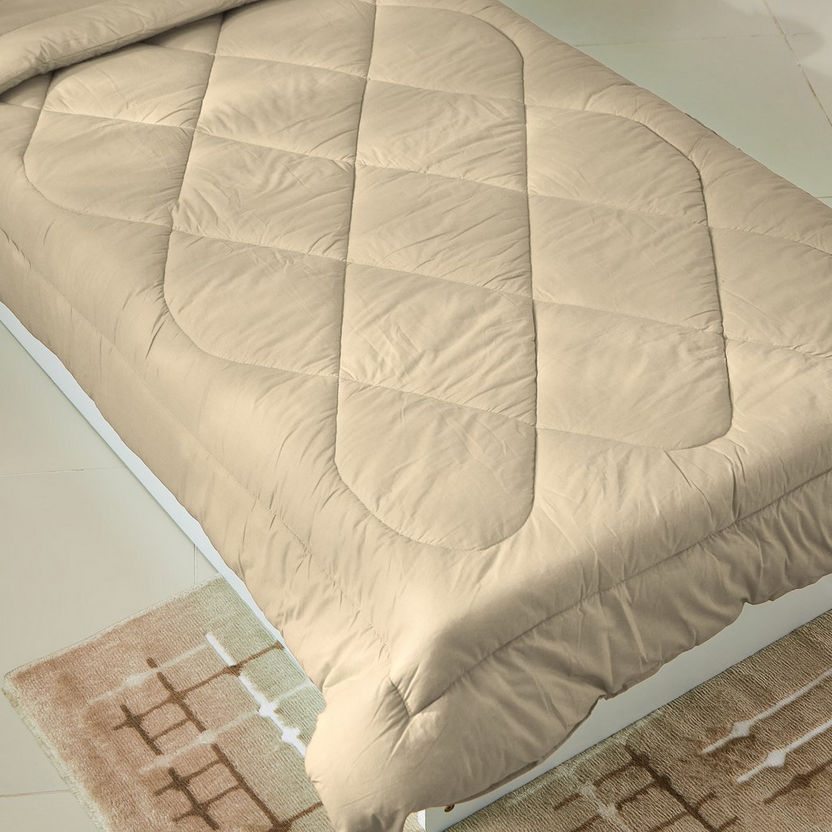 Wellington 2-Piece Solid Cotton Single Comforter Set - 135x220 cm-Comforter Sets-image-2