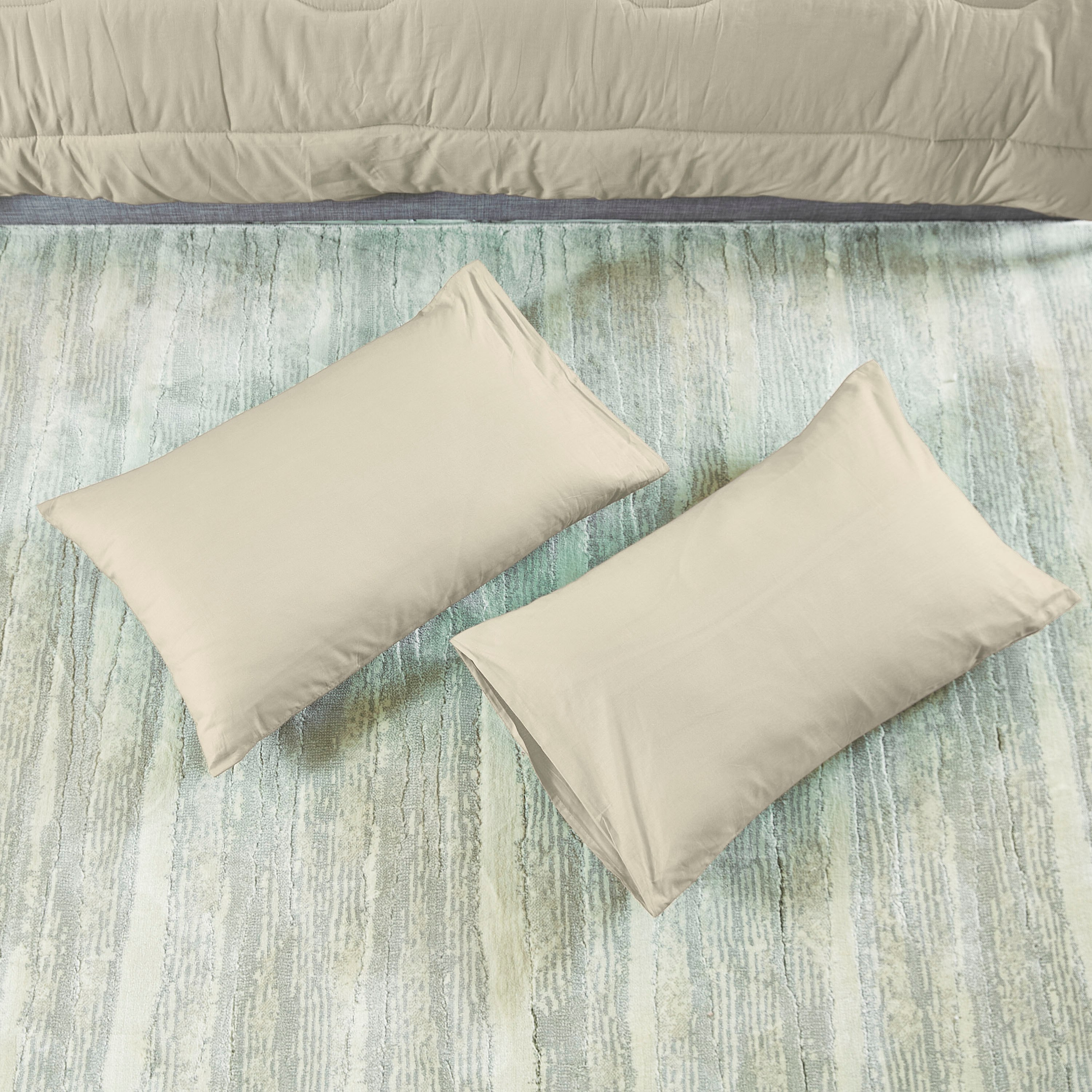 طقم لحاف سوبر كينج قطن سادة 3 قطع من ولينجتون - 240x240 سم-hbxhomeware-hbxdecorandfurnishings-image-6