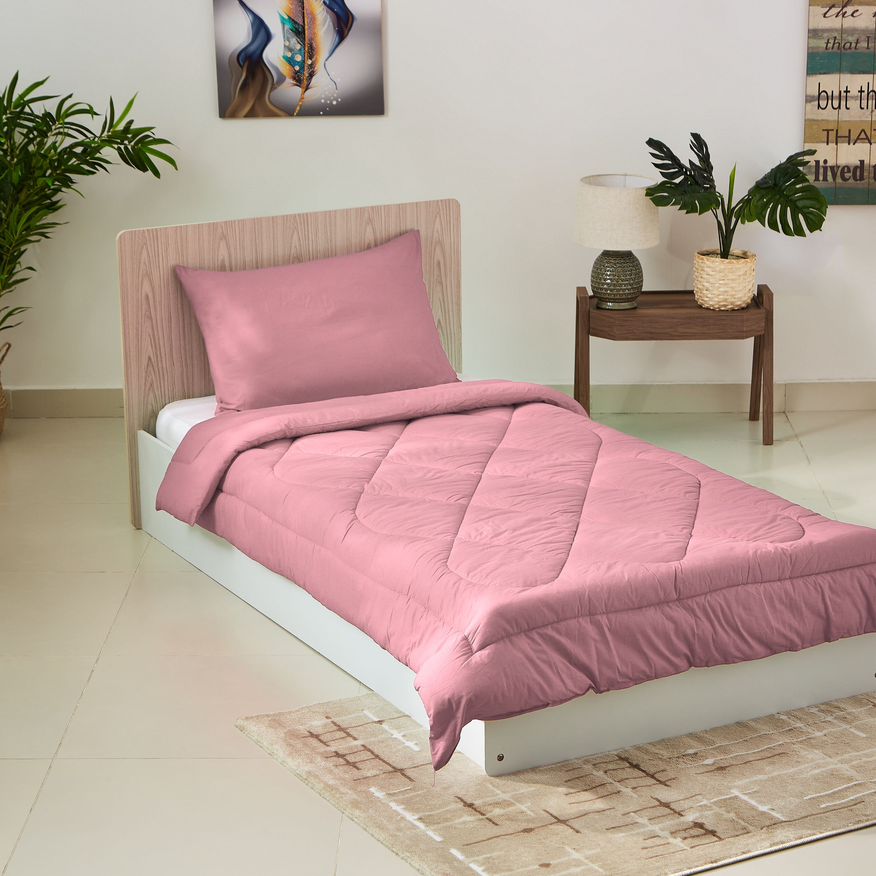 طقم لحاف فردي قطني سادة من قطعتين من ويلنجتون  - 135x220 سم-PROMO_HB_AE_B1G1_250925-image-1