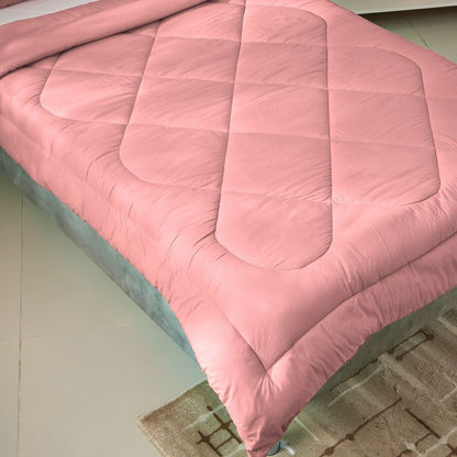 Wellington 2-Piece Solid Cotton Twin Comforter Set - 160x220 cm-Comforter Sets-image-2