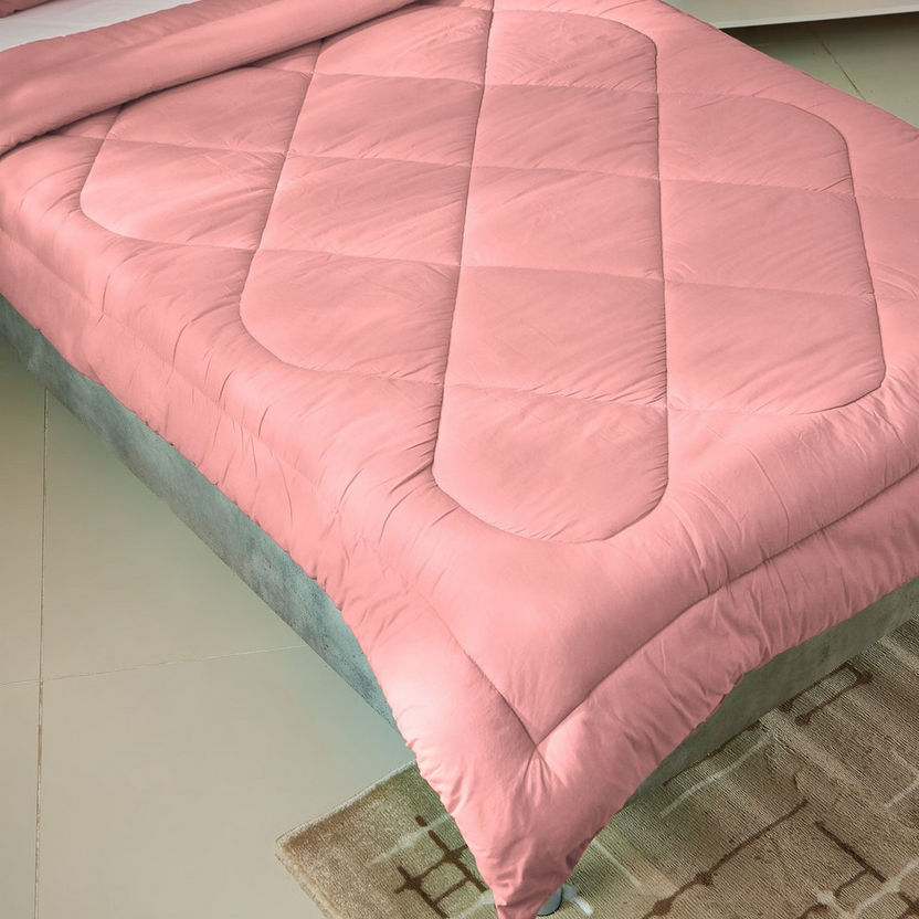 Wellington 2-Piece Solid Cotton Twin Comforter Set - 160x220 cm-Comforter Sets-image-2