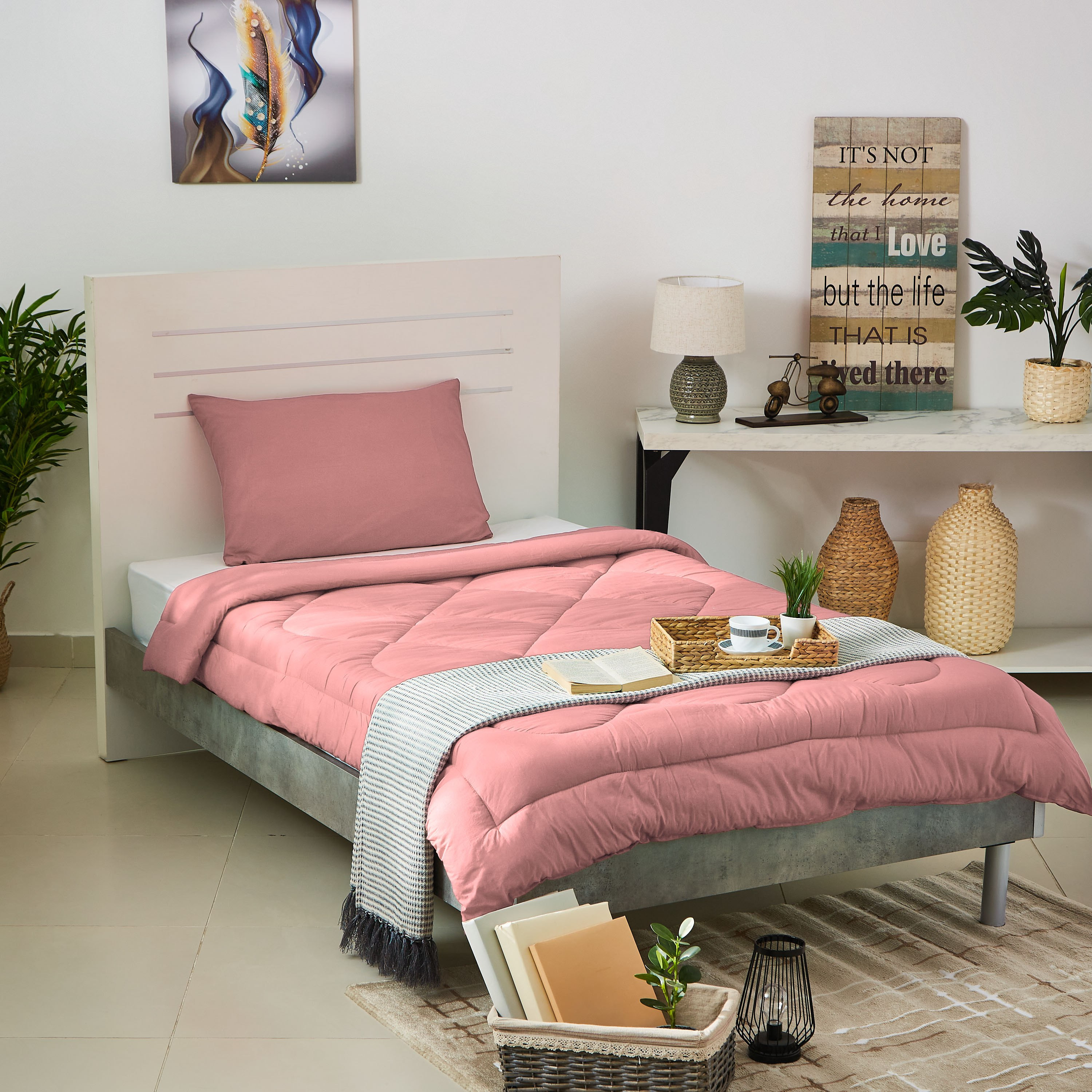 طقم لحاف مزدوج قطني سادة قطعتين من ويلنجتون  - 160x220 سم-PROMO_HB_AE_B1G1_250925-image-6