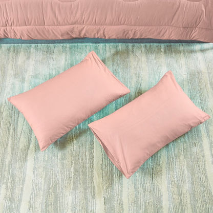 Wellington 3-Piece Solid Cotton Queen Comforter Set - 220x240 cms