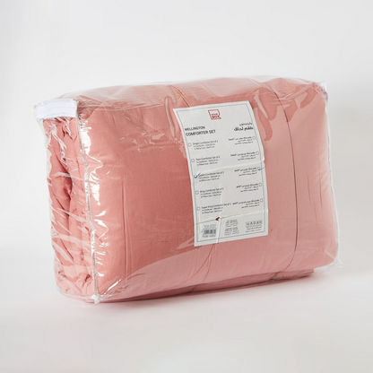 Wellington 3-Piece Solid Cotton Queen Comforter Set - 220x240 cms