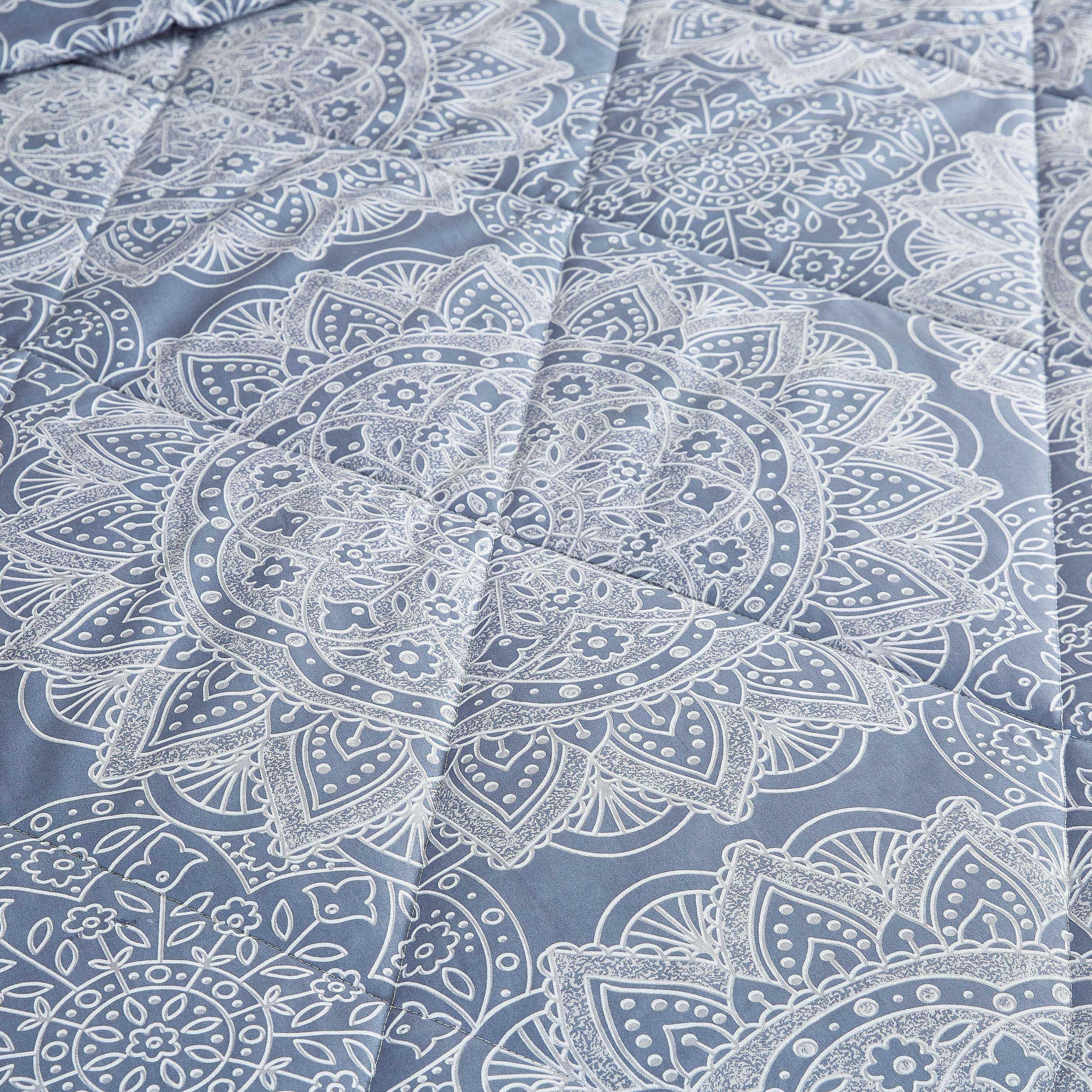 Medallion Print Cotton 3-Piece Super King Comforter Set - 240x240 cm-hbxhomeware-hbxdecorandfurnishings-image-4