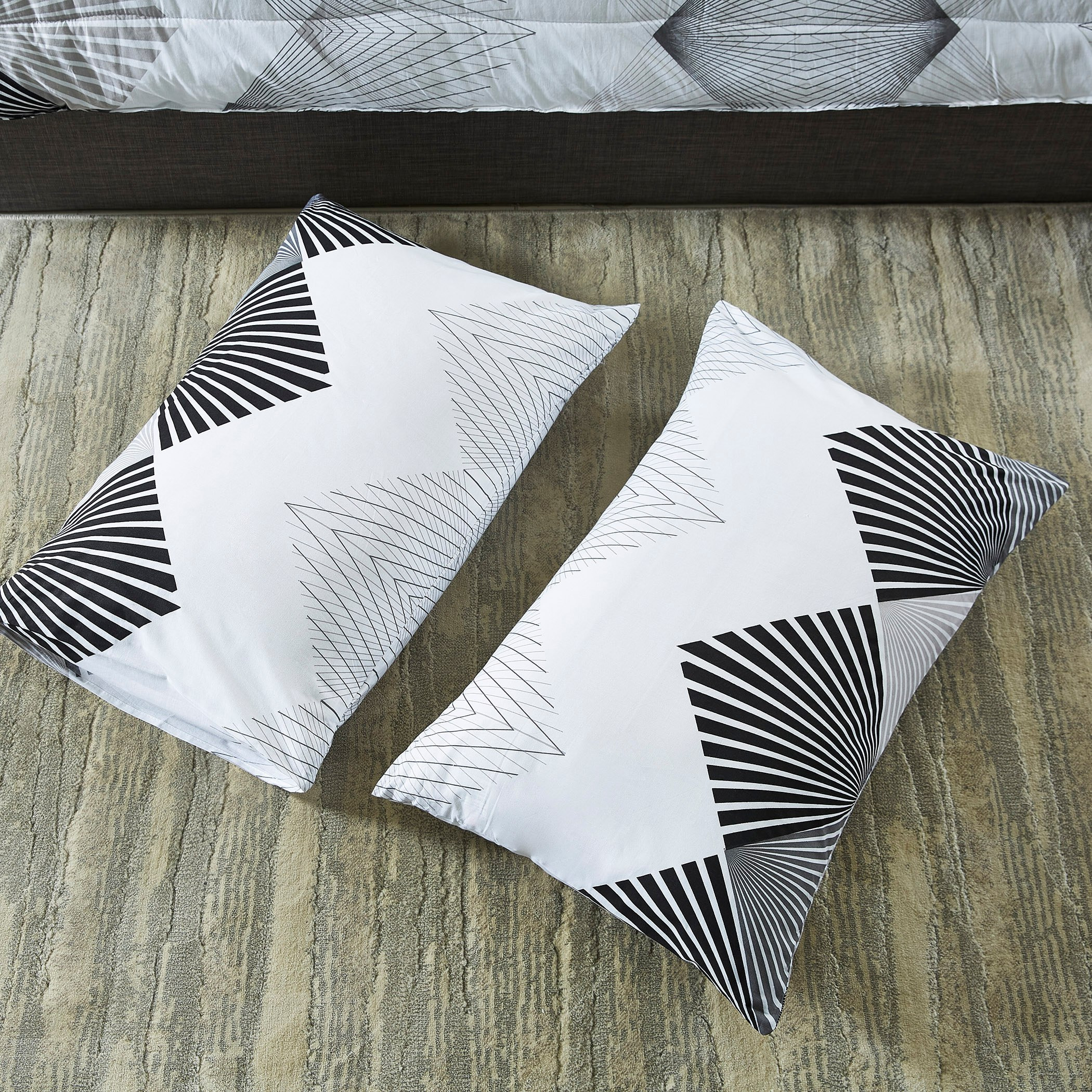 طقم لحاف كينج من القطن بطبعات 3 قطع من صانرايز - 220x240 سم-hbxhomeware-hbxdecorandfurnishings-image-5