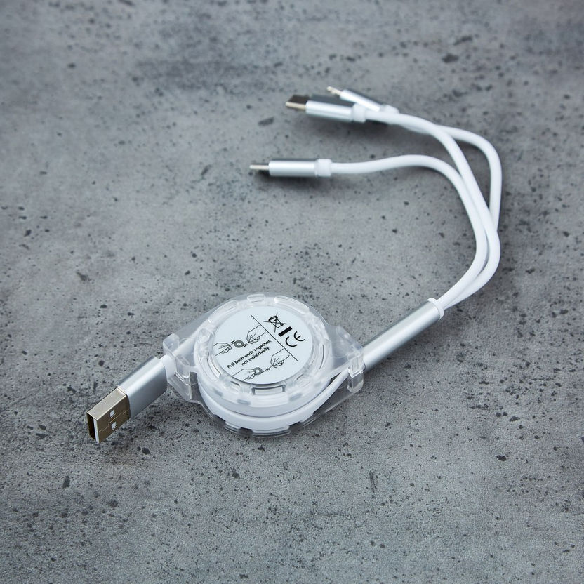 HBSO Viaggio 3-in-1 Retractable USB Cable-General Accessories-image-0