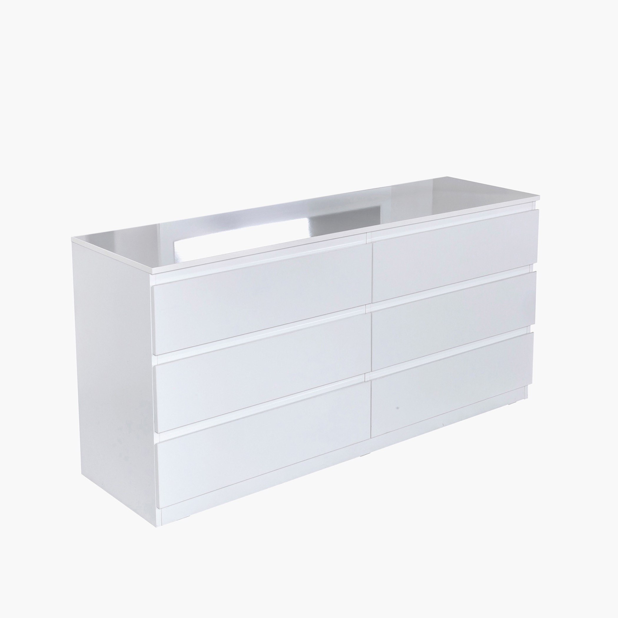 طاولة تزيين مزدوجة بـ6 أدراج دون مرآة من هالمستاد-hbxfurniture-bedroom-dressersandmirrors-image-3