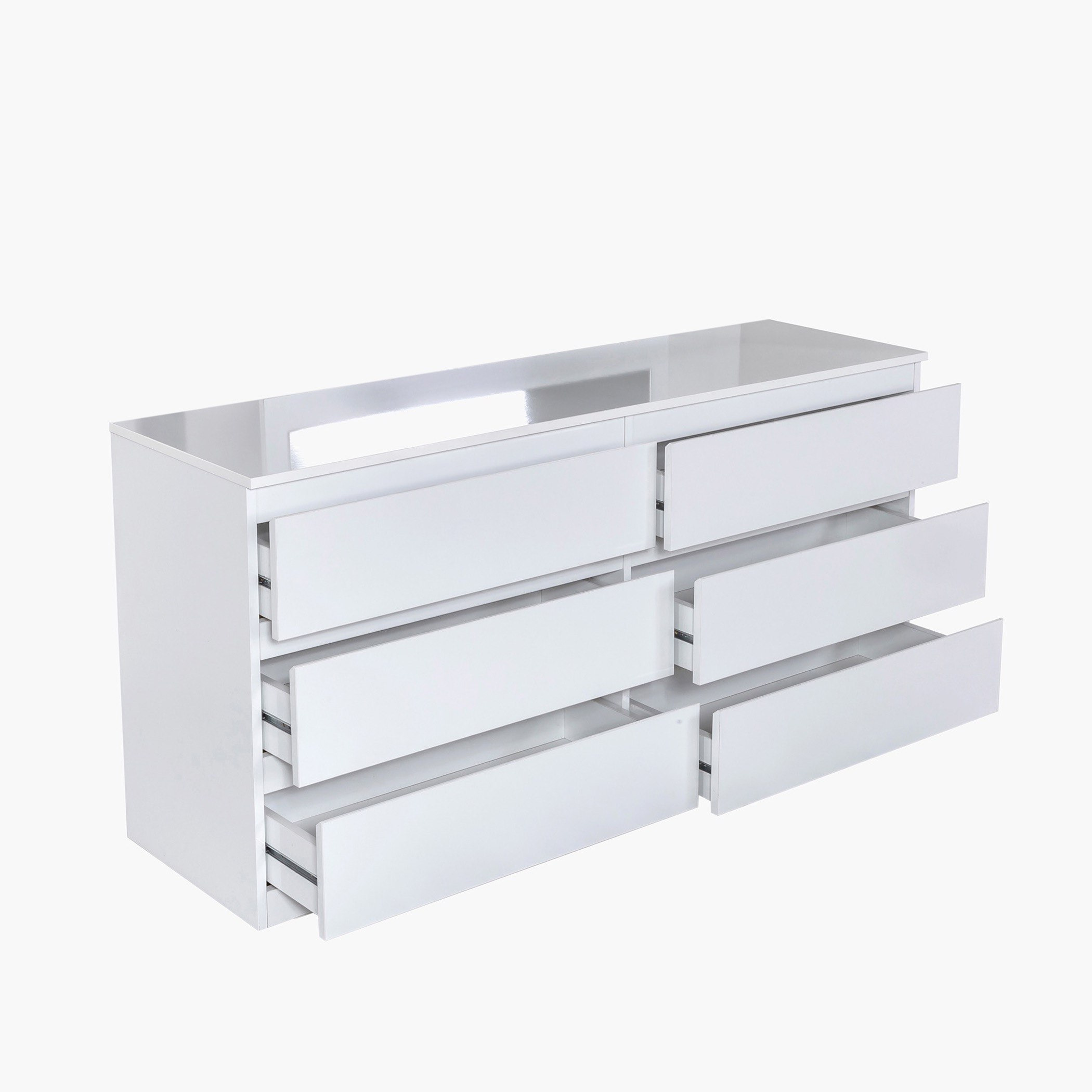 طاولة تزيين مزدوجة بـ6 أدراج دون مرآة من هالمستاد-hbxfurniture-bedroom-dressersandmirrors-image-4