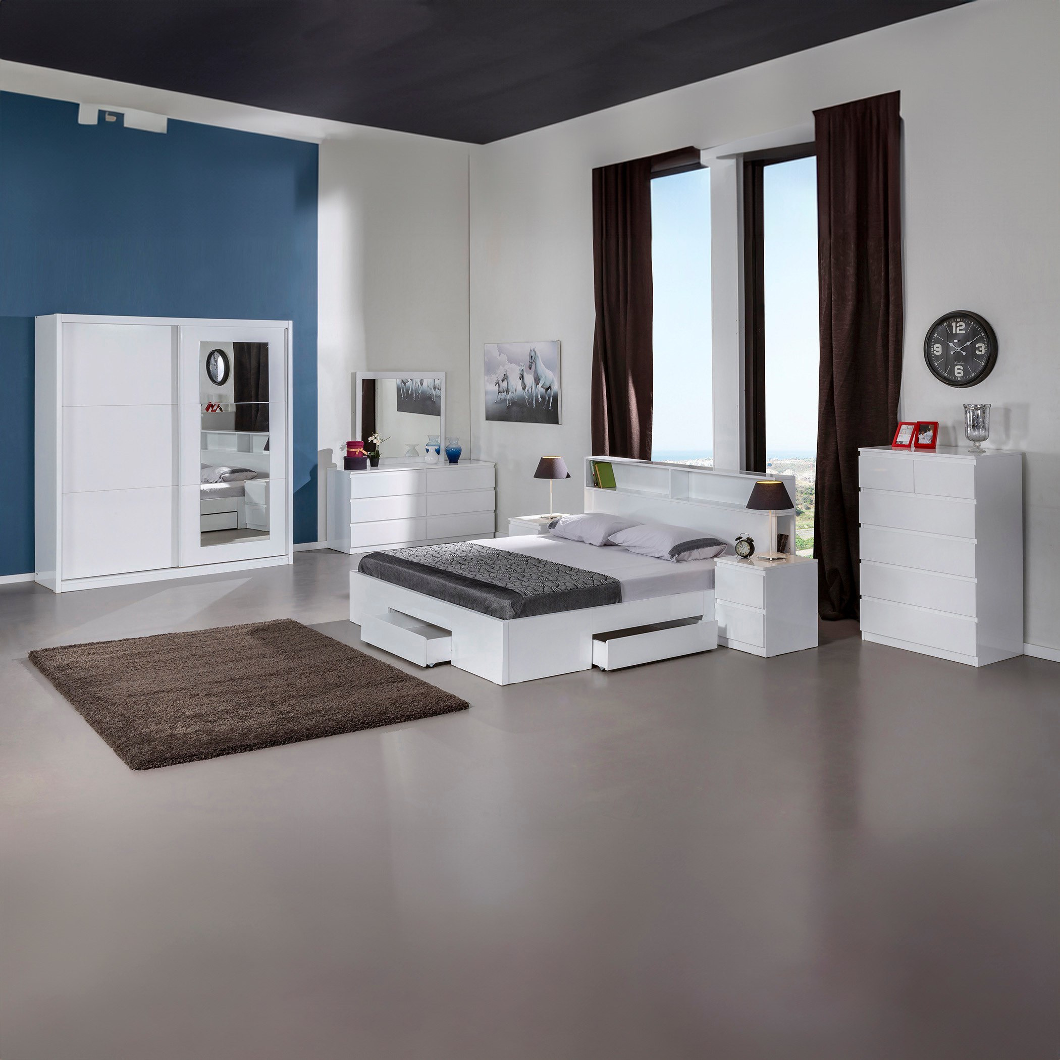 طاولة تزيين مزدوجة بـ6 أدراج دون مرآة من هالمستاد-hbxfurniture-bedroom-dressersandmirrors-image-7