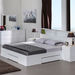 Halmstad/Oslo Queen Size Bed with 3 Drawers - 150x200 cm-Queen-thumbnail-0