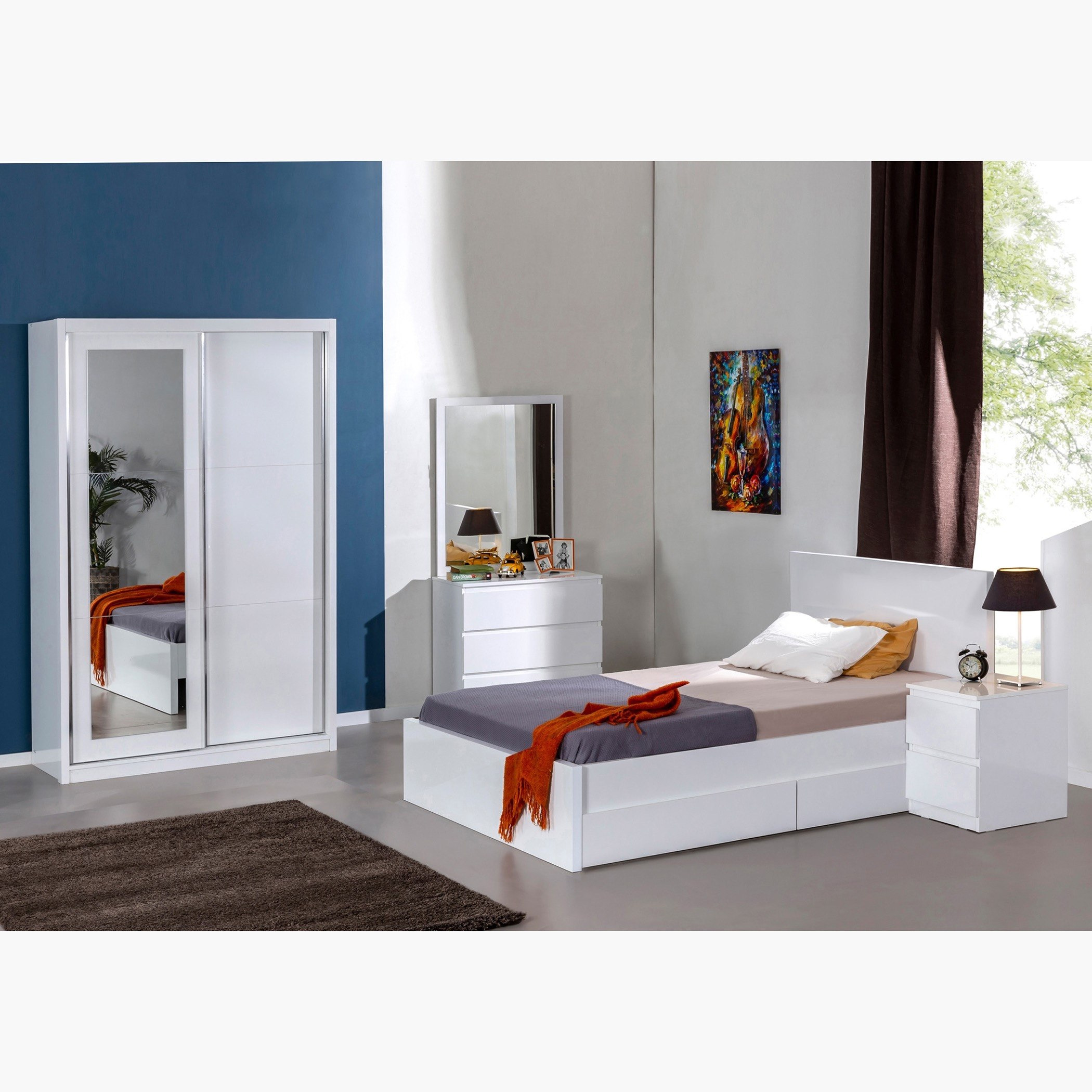 خزانة ملابس صغيرة بباب انزلاقي ومرآة من هالمستاد-hbxfurniture-wardrobes-image-5