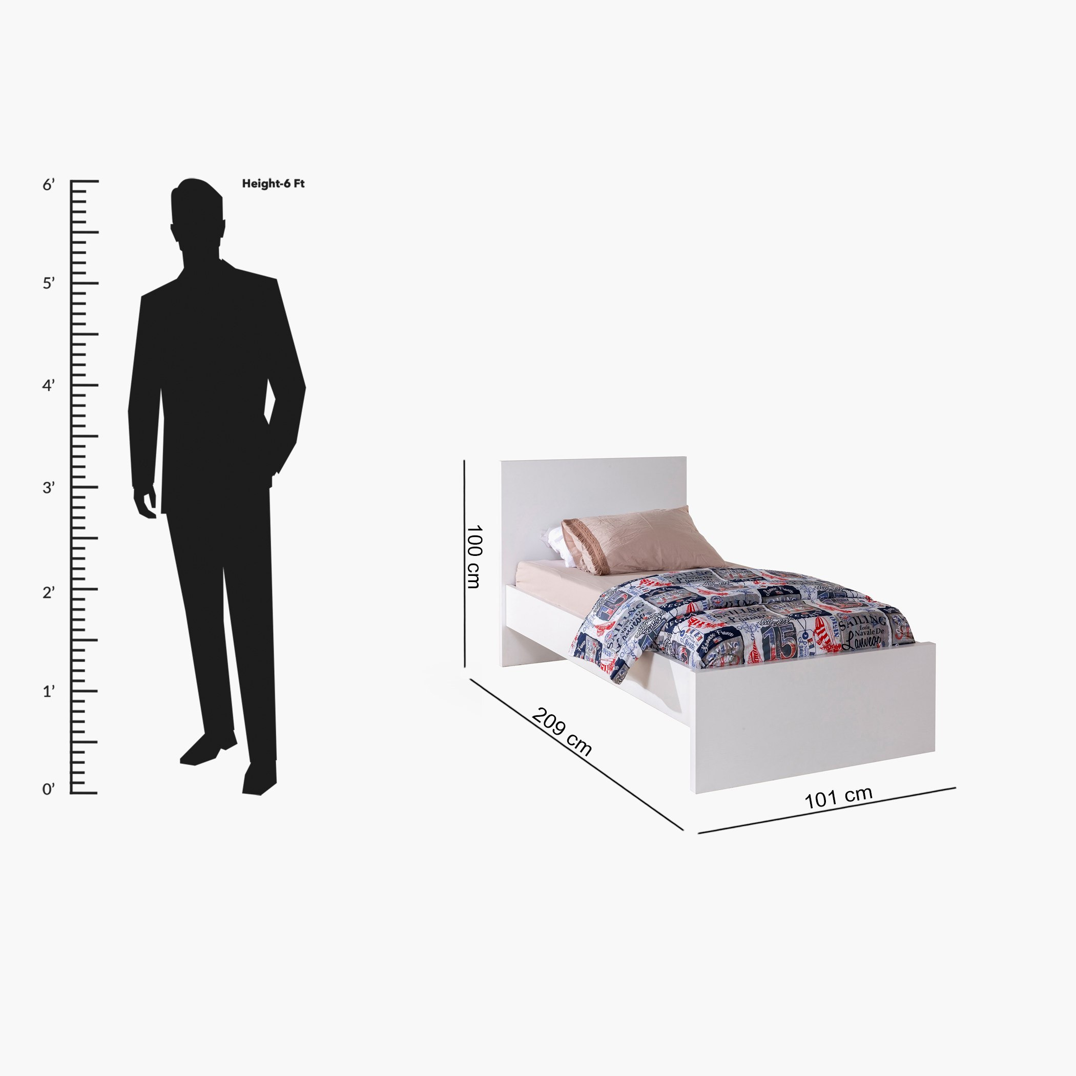 Halmstad Single Bed - 90x200 cm-hbxfurniture-bedsandbedsets-beds-single-image-15
