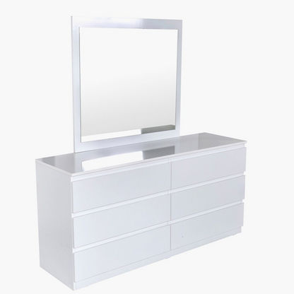 Halmstad Mirror without 6-Drawer Double Dresser
