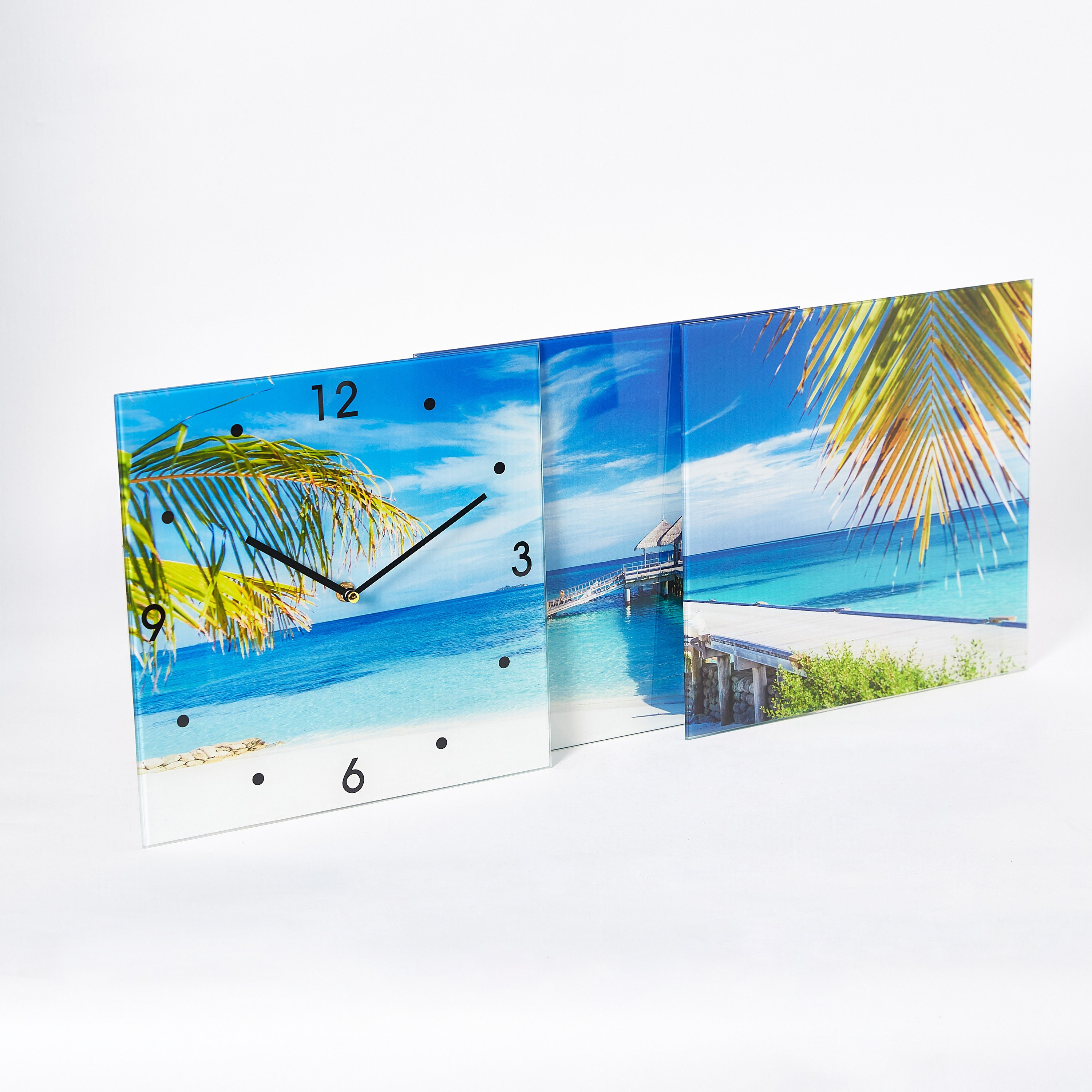 ساعة حائط زجاجيّة بتصميم شاطئ من ألفا - 90x30x4 سم-PROMO_HB_AE_B1G1_250925-image-5