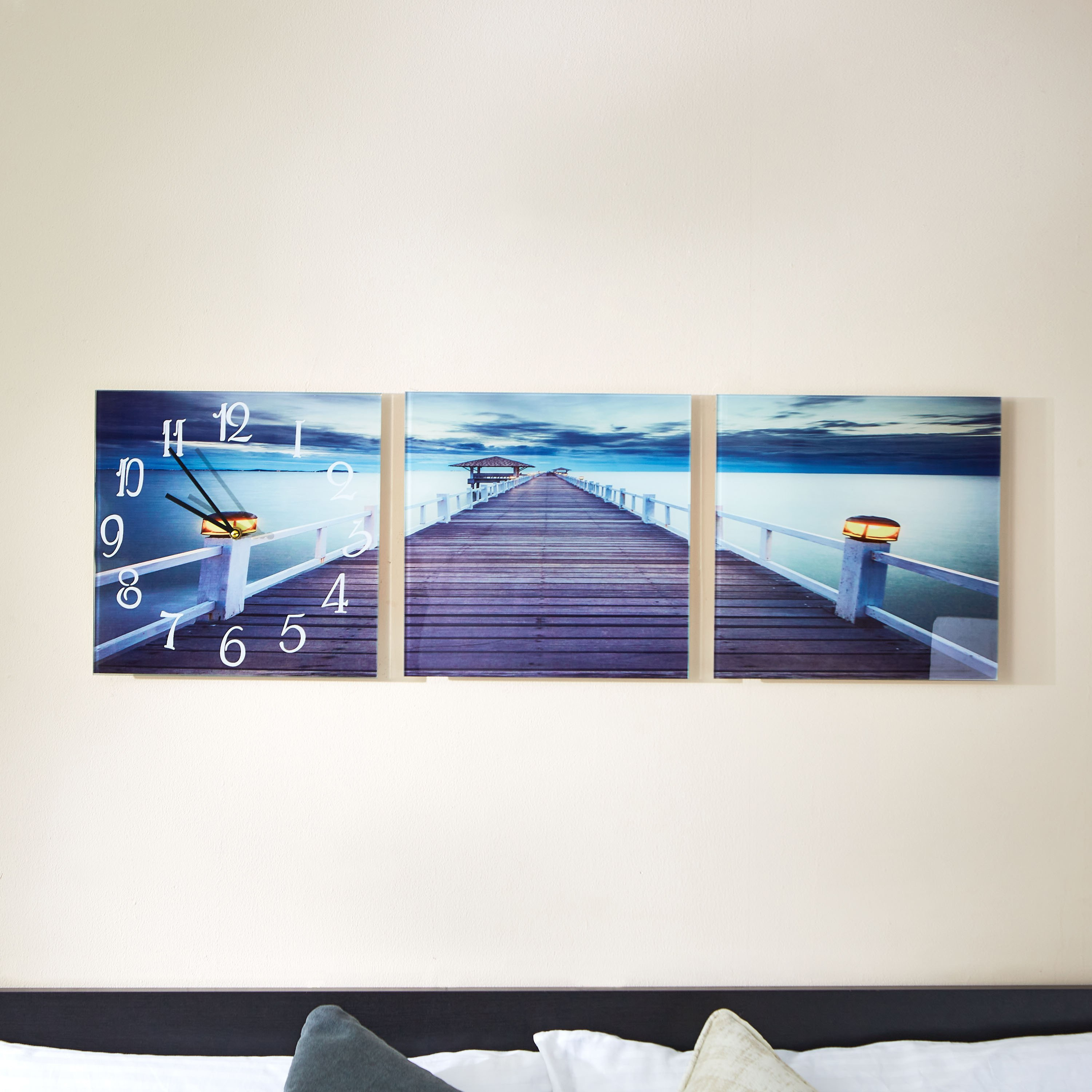 Alpha Glass River Wall Clock - 30 cm-PROMO_HB_AE_B1G1_250925-image-1
