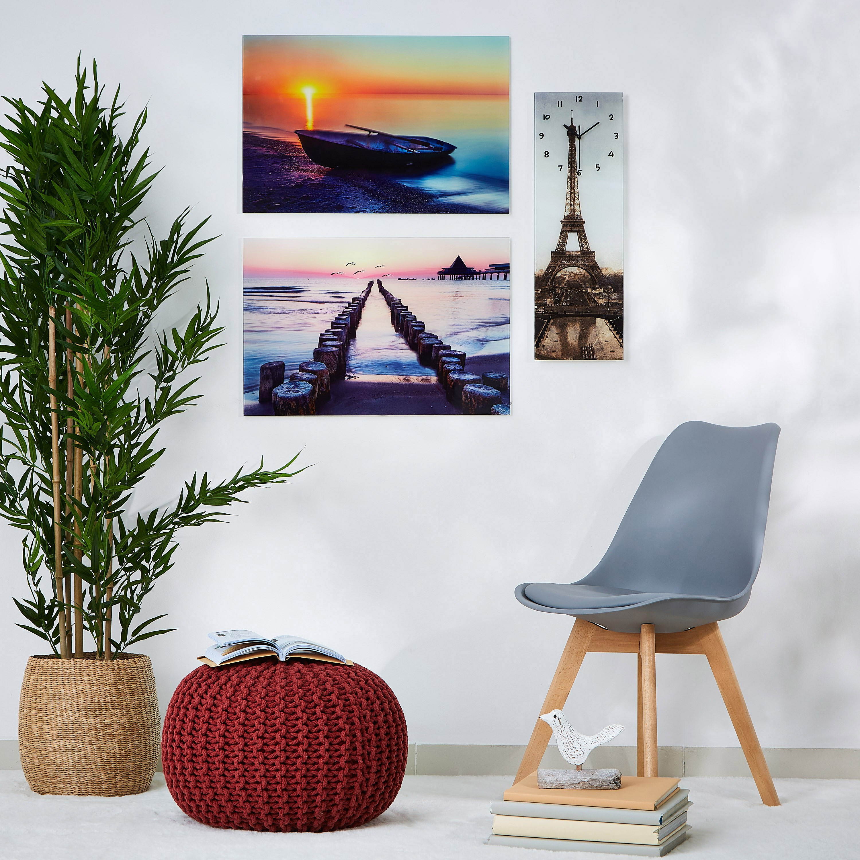 لوحة من الزجاج المعالج حراريًا بتصميم شاطيء وقارب من ألفا-hbxhomeware-hbxdecorandfurnishings-image-4