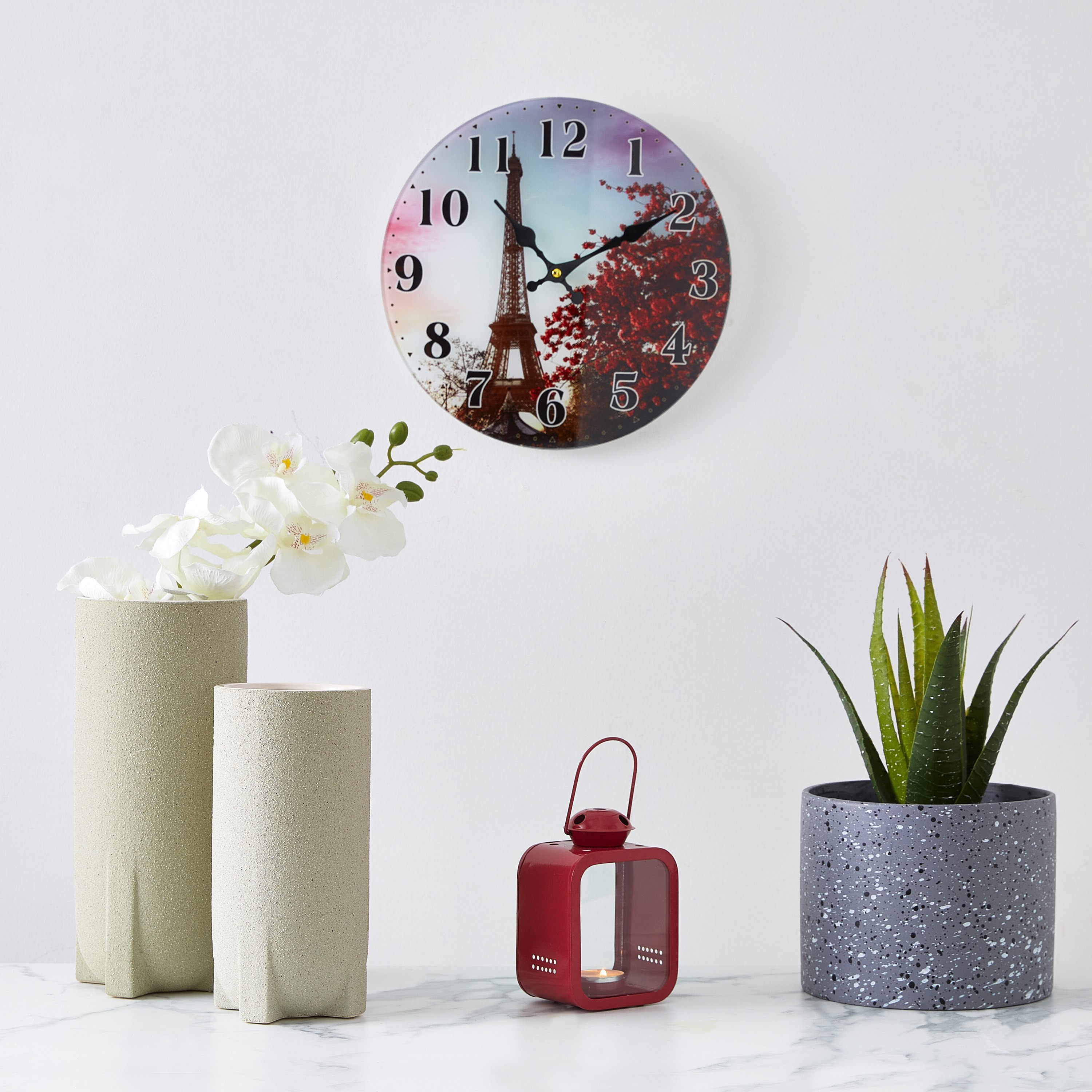 Alpha Glass Eiffel Wall Clock - 30 cm-PROMO_HB_AE_B1G1_250925-image-4