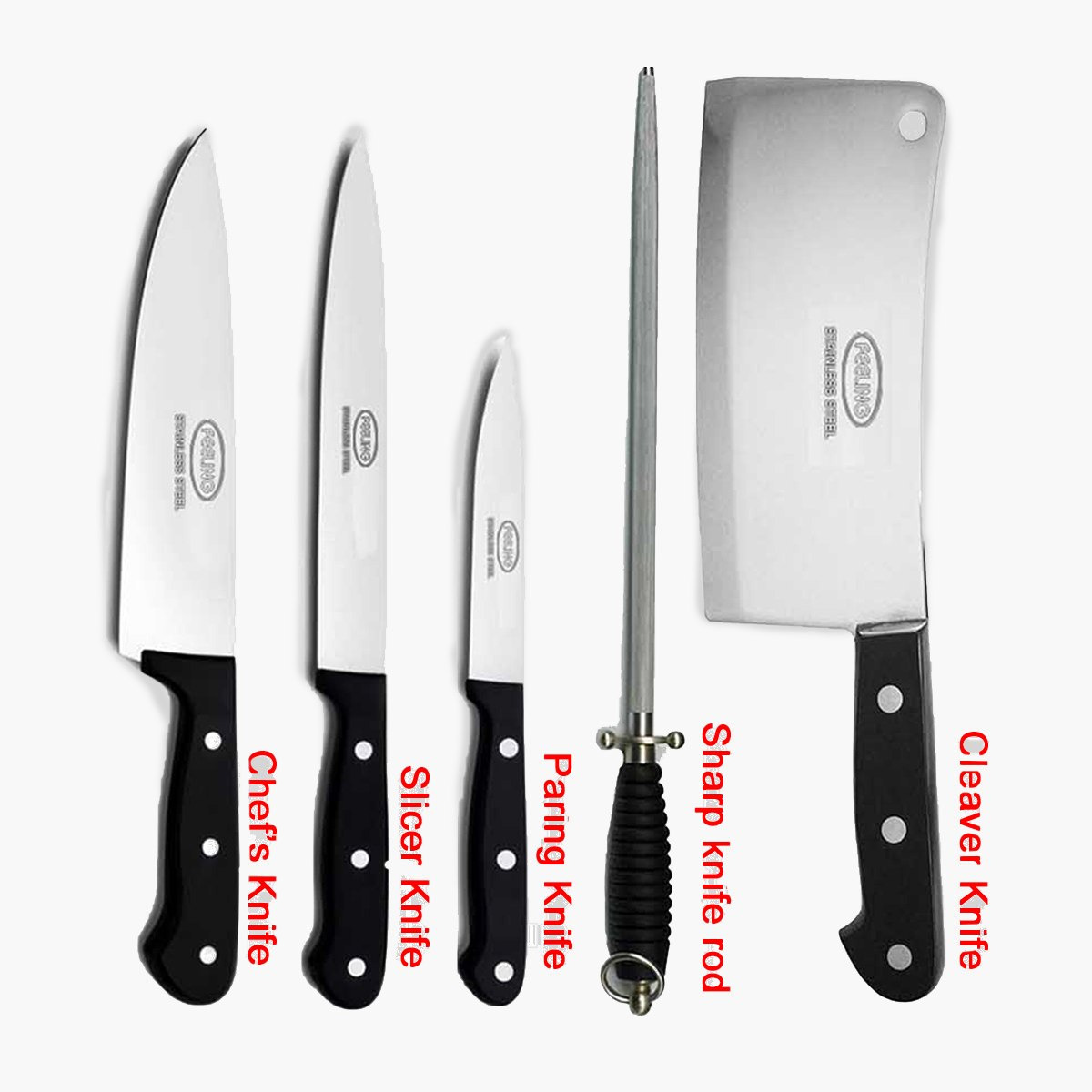 طقم سكاكين المطبخ مع لوح تقطيع خشبي من أميتي 5 قطع-hbxkitchen-kitchenware-choppingboards-image-1