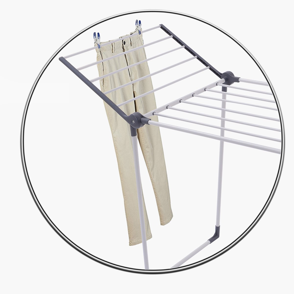مجفف ملابس فراشة من أميتي - 170x64x108 سم-hbxhomeware-bathandlaundry-clothesdryingracks-image-3