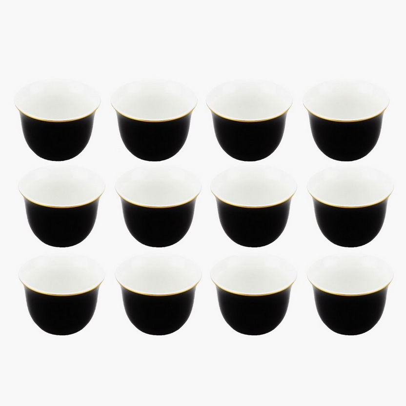 Feast Bone China 12-Piece Kahwa Cup Set - 85 ml-Coffee and Tea Sets-image-0