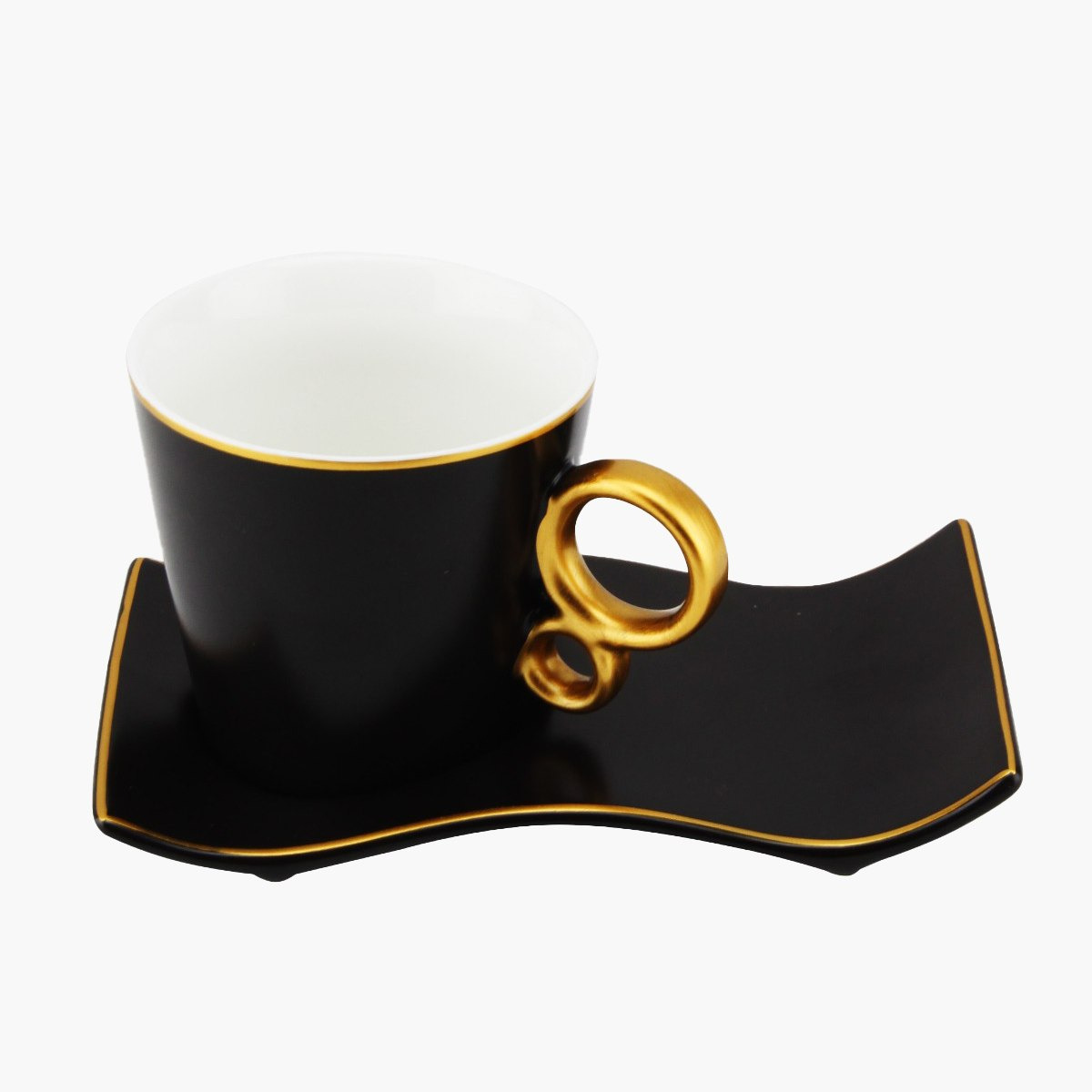 طقم فناجين خزف صيني بصحون 12 قطعة من فيست - 190 مل-hbxhomeware-diningandtabletop-coffeeandteasets-image-2