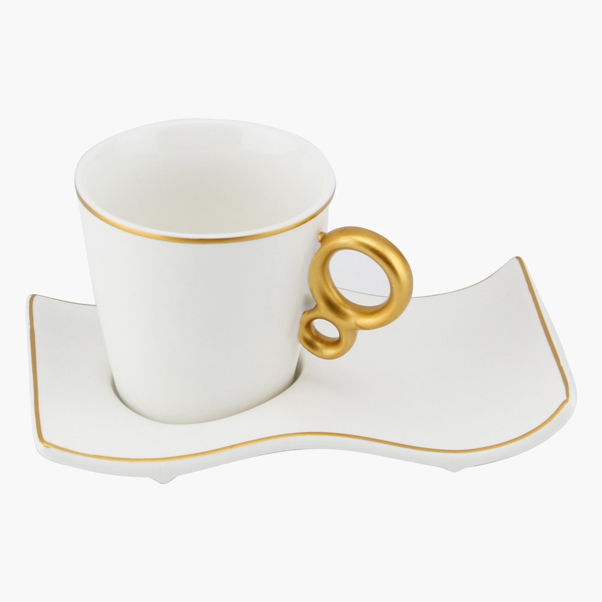 طقم فناجين خزف صيني بصحون من فيست - 12 قطعة-hbxhomeware-hbxkitchen-image-2