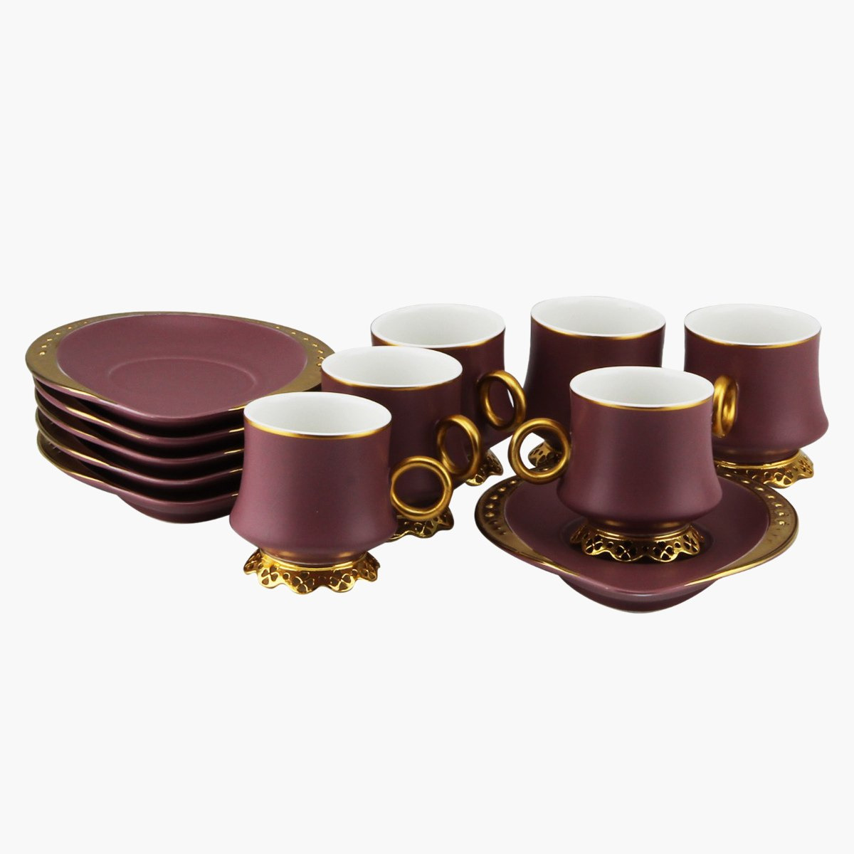 طقم فناجين قهوة خزف صيني من فيست - 12 قطعة-hbxhomeware-hbxkitchen-image-1