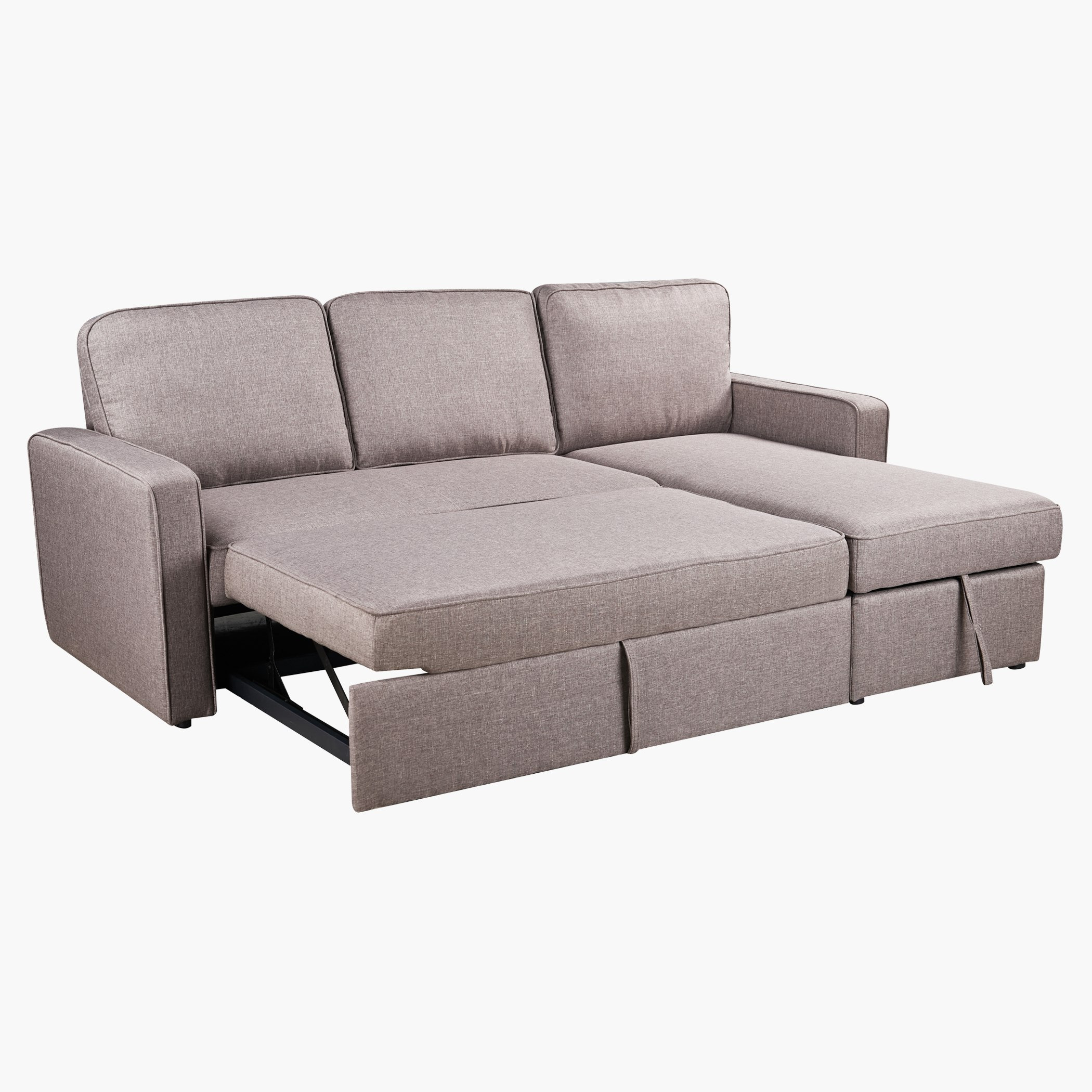 كنبة ركنية يمين وسرير قابل للسحب بوحدة تخزين من بلازا-hbxfurniture-livingroom-sofasandsofasets-image-1