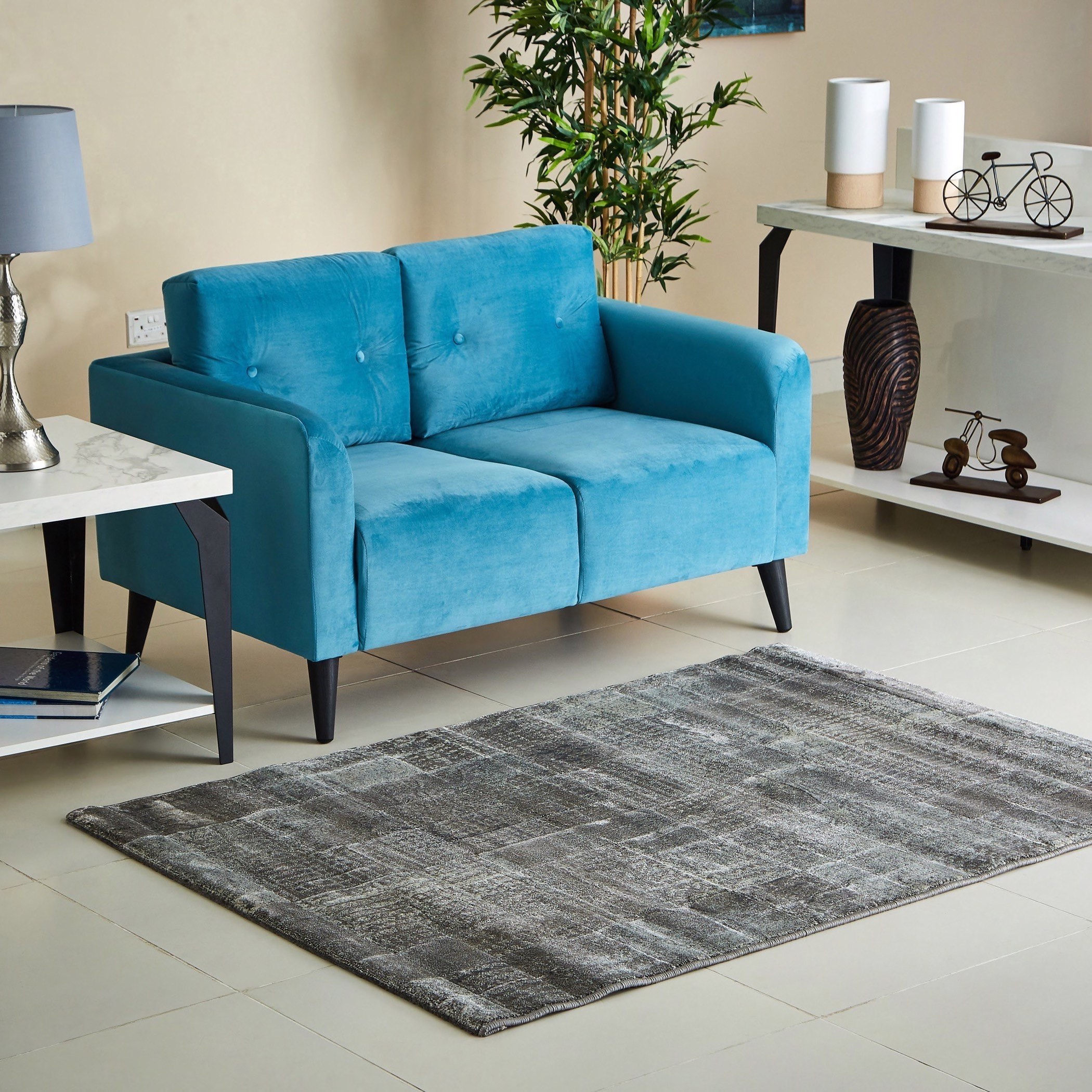 سجادة بولي بروبلين مقاومة للبقع كارلوس من جريس - 120x170 سم-hbxdecorandfurnishings-floorcoverings-rugs-image-4