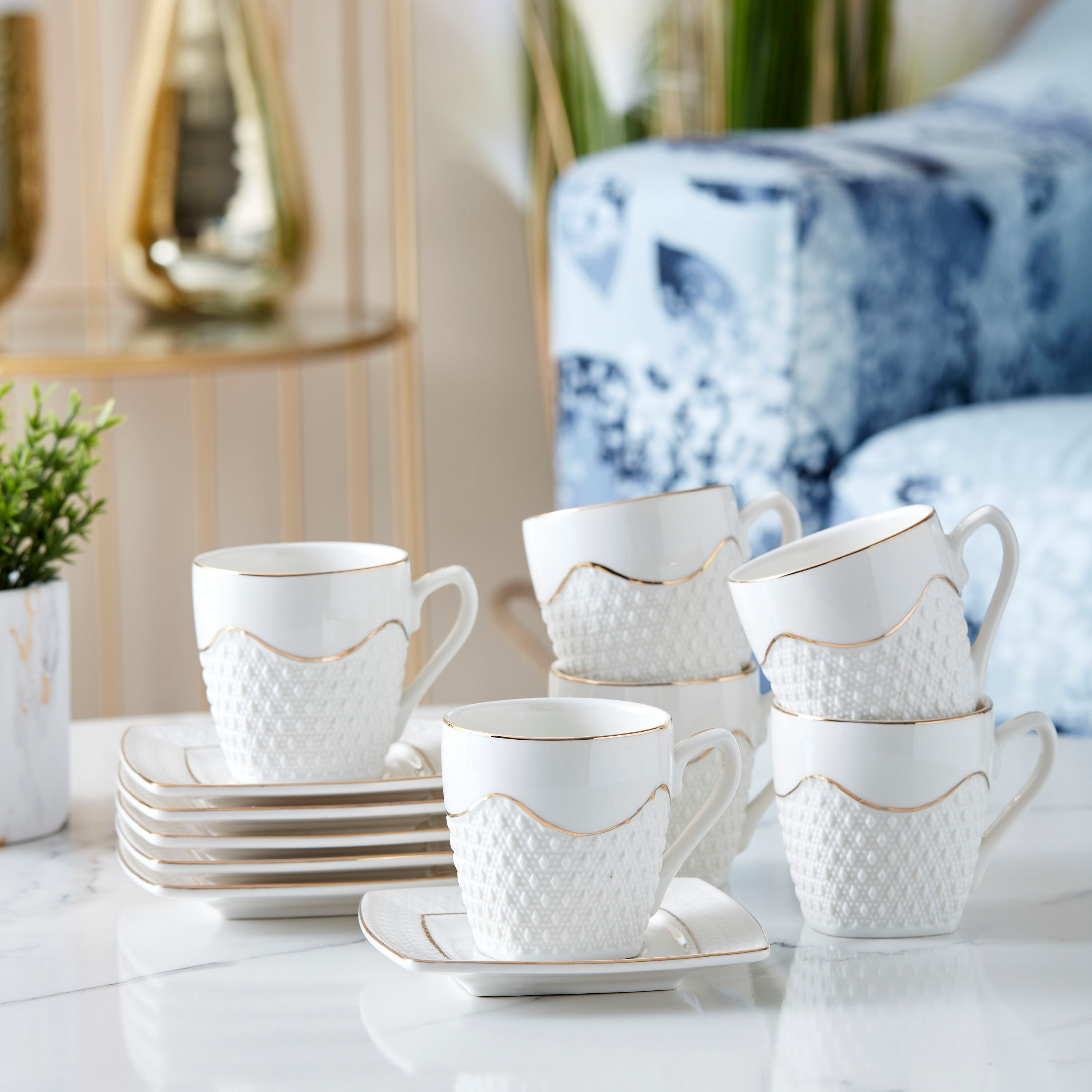 طقم فناجين وصحون 12 قطعة من أكورد - 200 مل-hbxhomeware-hbxkitchen-image-2
