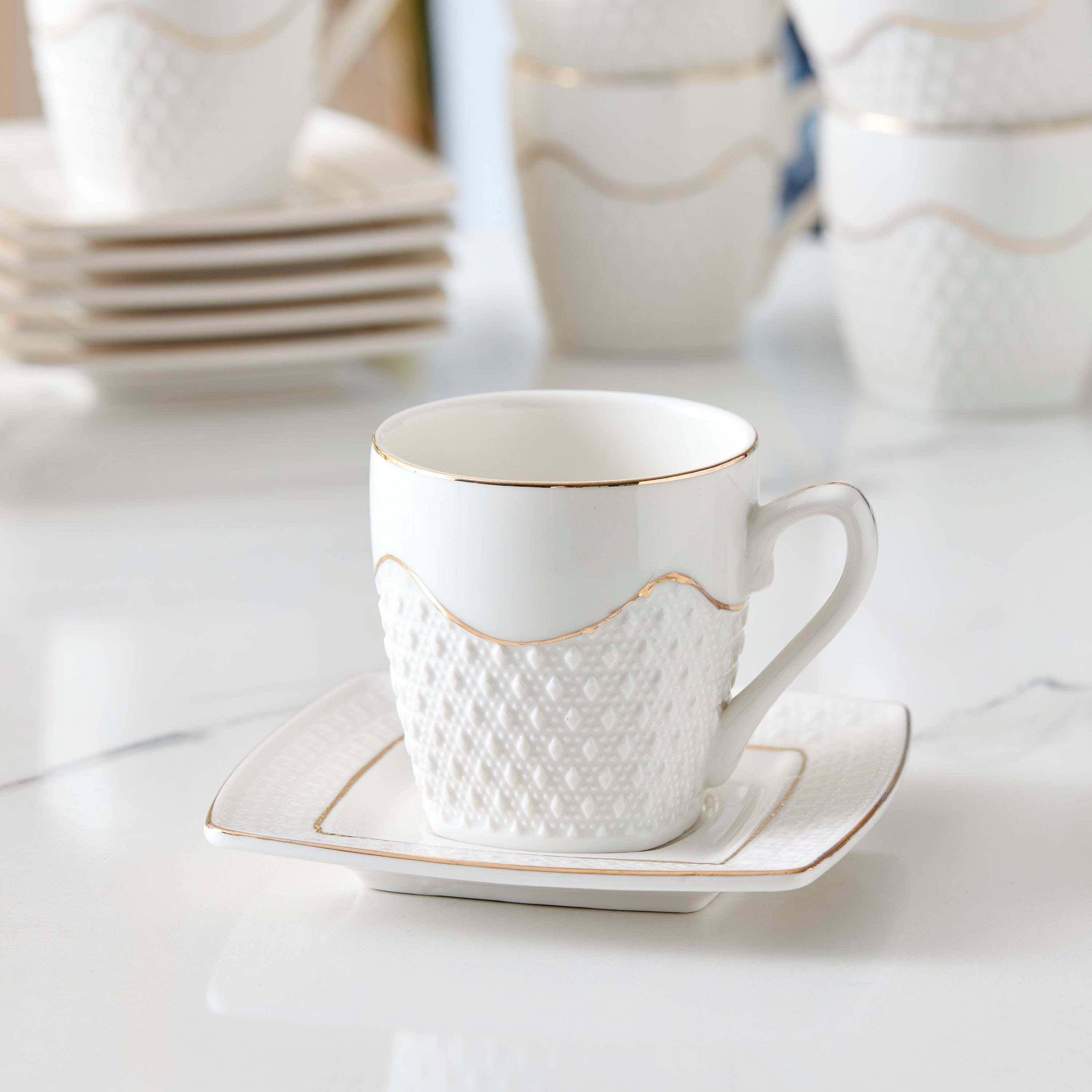 طقم فناجين وصحون 12 قطعة من أكورد - 200 مل-hbxhomeware-hbxkitchen-image-3