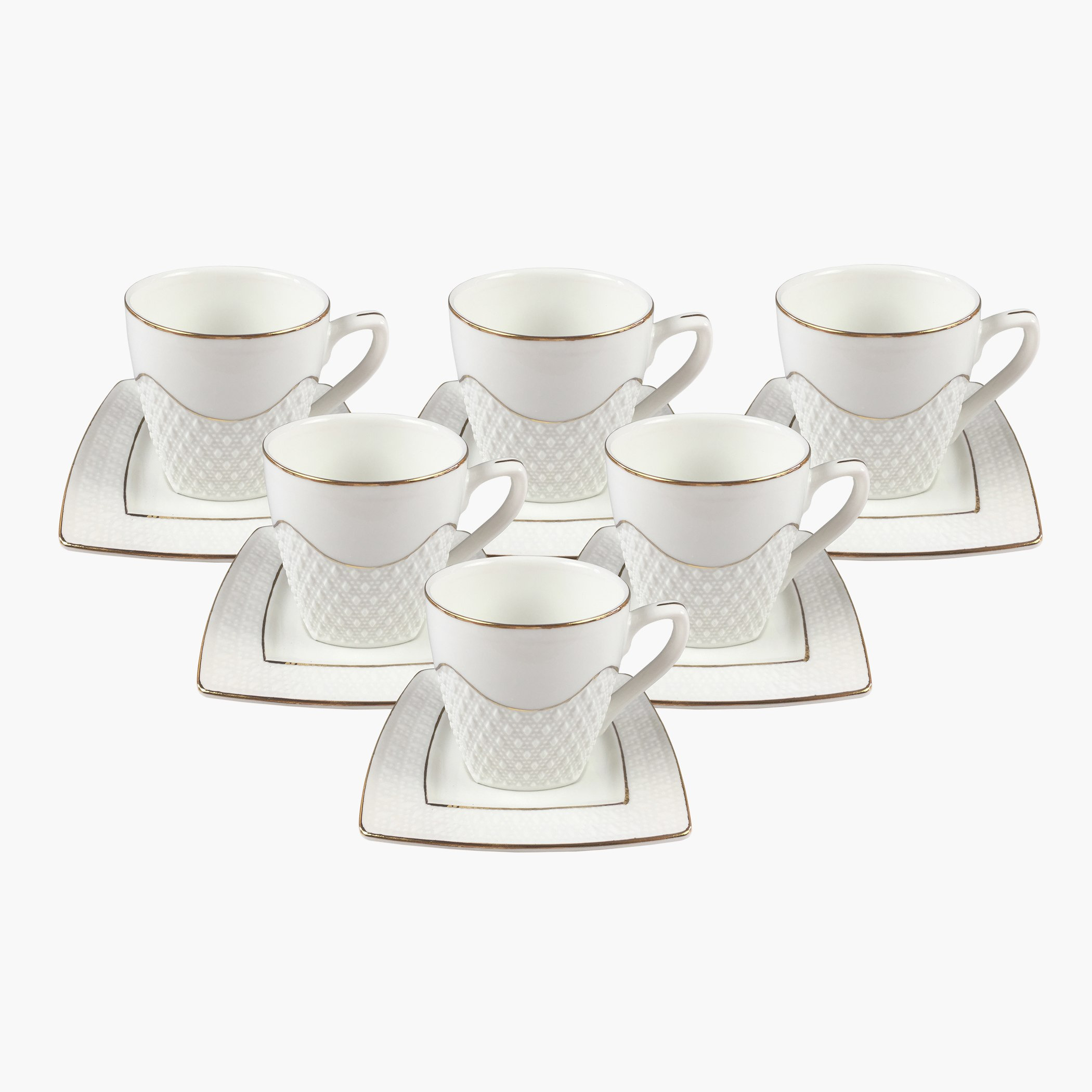 طقم فناجين شاي وصحون 12 قطعة من أكورد - 200 مل-hbxhomeware-hbxkitchen-image-1