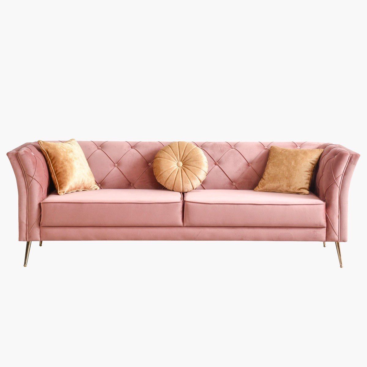 كنبة مخمليّة 3 مقاعد مع 3 وسائد من إيفانكا-hbxlivingroom-sofasandarmchairs-sofas-image-3