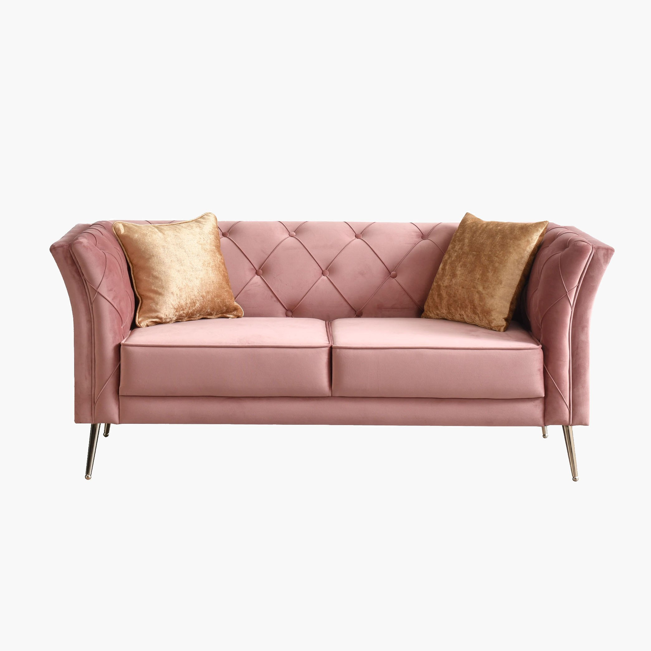 كنبة مخمليّة مقعدين مع وسادتين من إيفانكا-hbxlivingroom-sofasandarmchairs-sofas-image-1