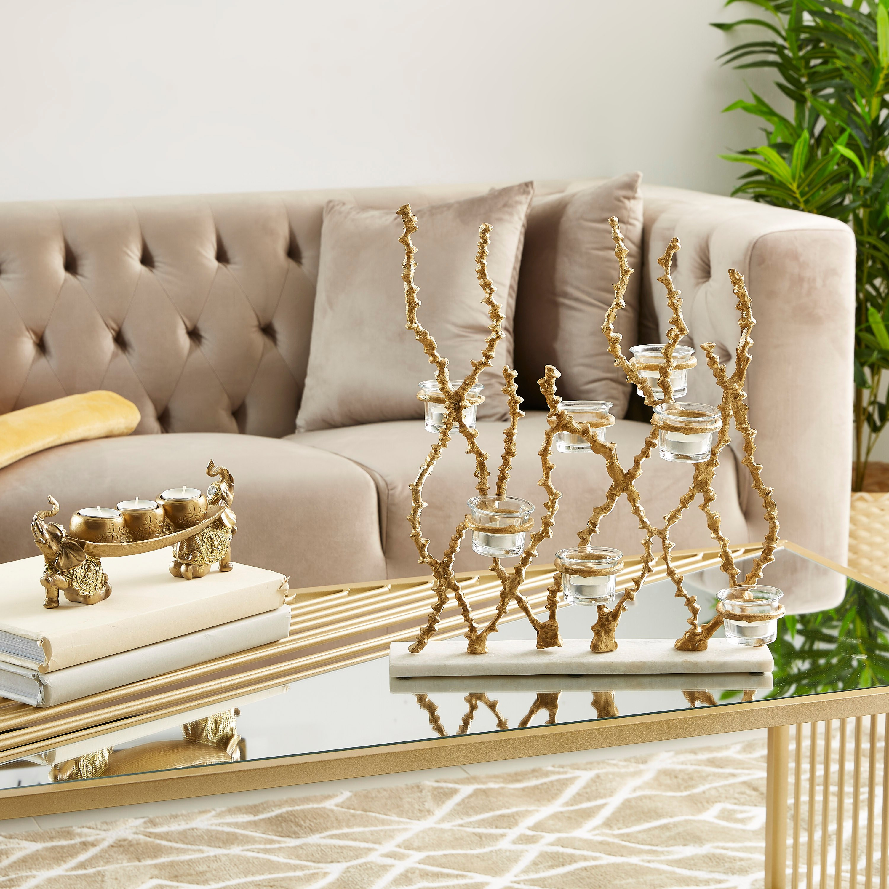 حامل شموع مع تمثال فيل من دايفين - 12 سم-hbxlivingroom-decorandaccessories-candleholders-image-5