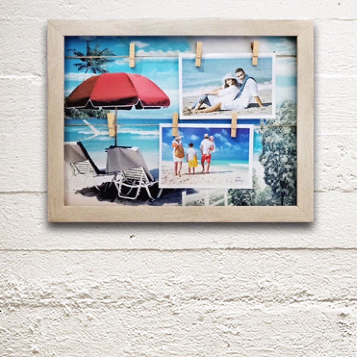 برواز صور بـ6 مشابك شاطئ من إيميلي - 30X40 سم-hbxkidsandyouth-walldecor-photoframes-image-1