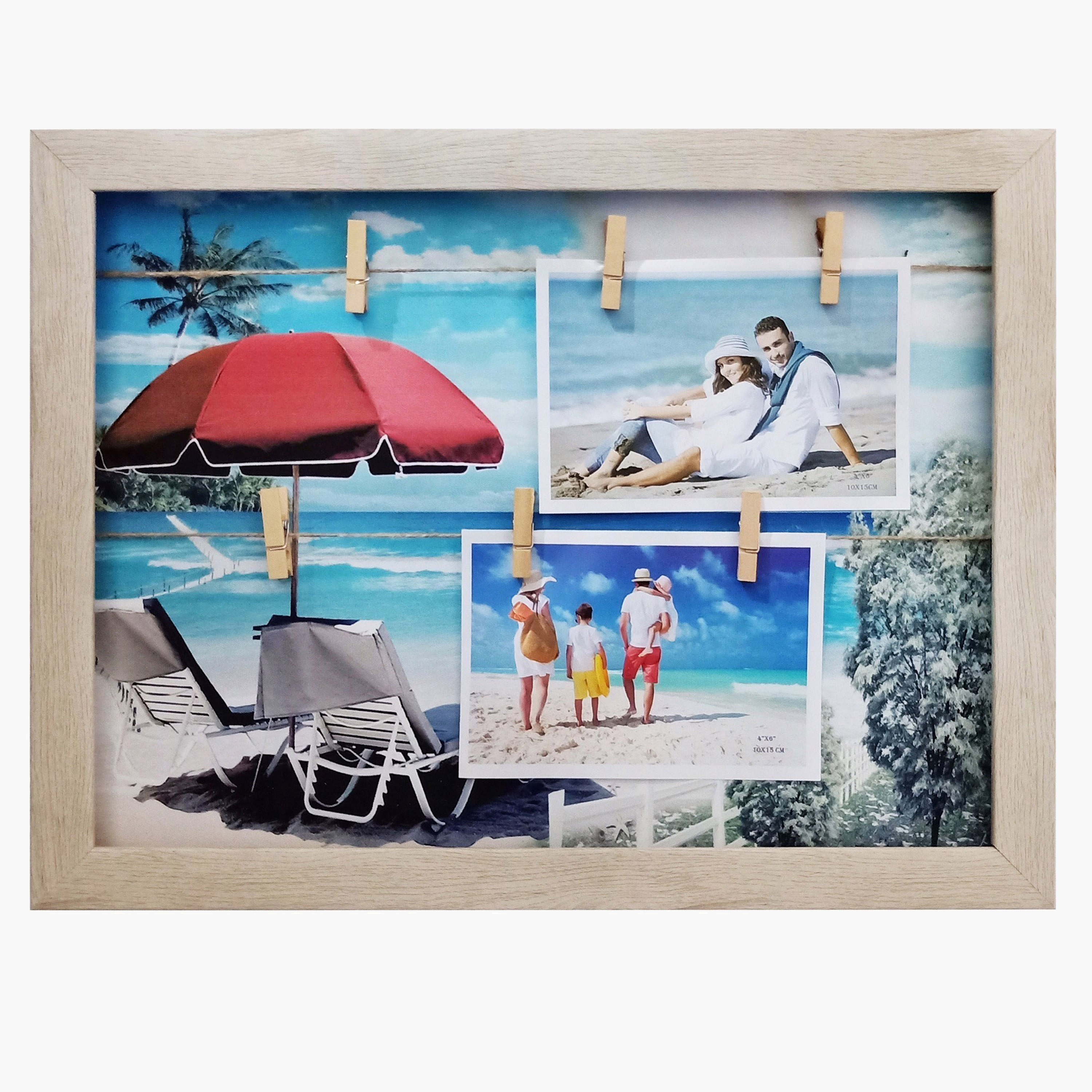 برواز صور بـ6 مشابك شاطئ من إيميلي - 30X40 سم-hbxkidsandyouth-walldecor-photoframes-image-2