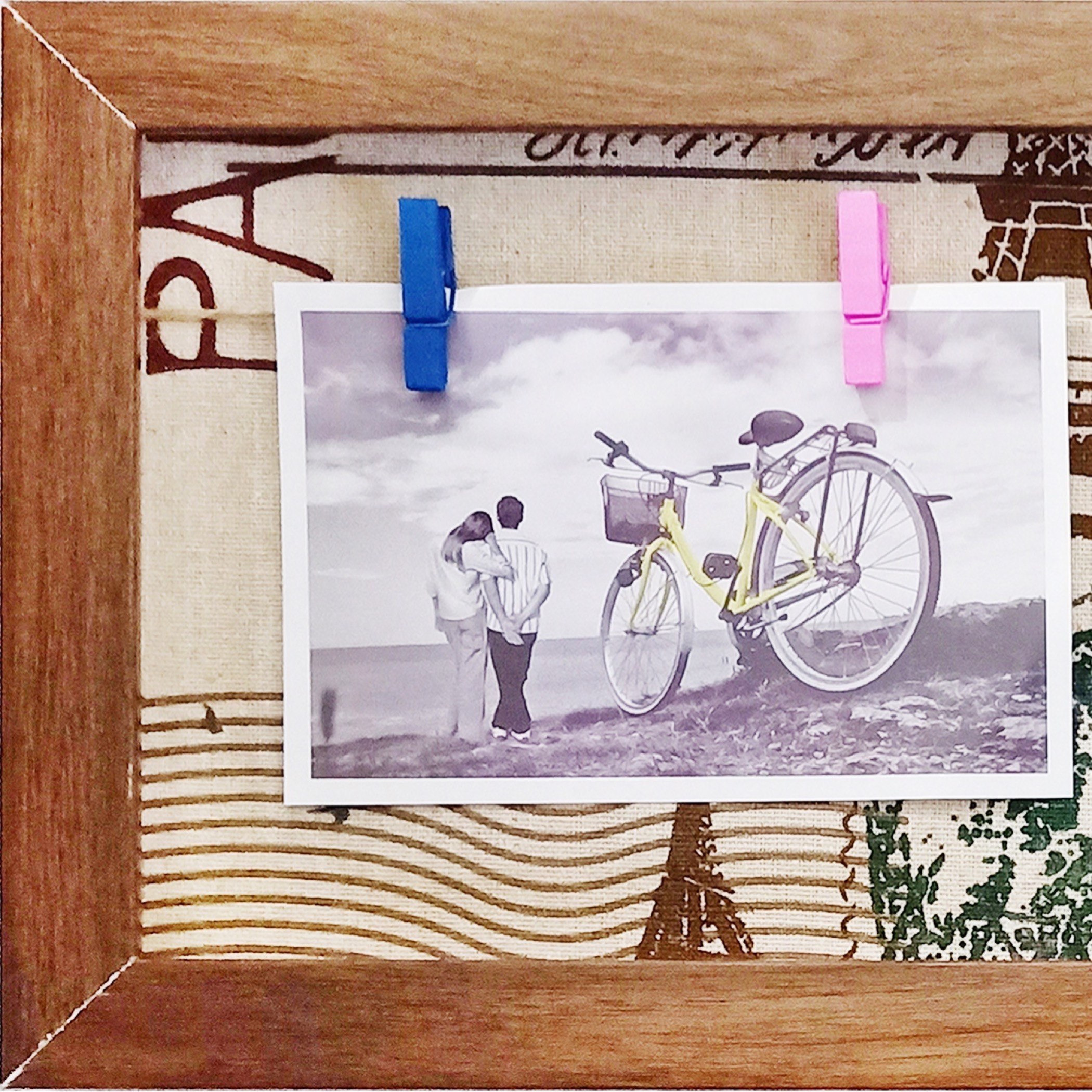 إطار صور بتصميم باريس من إميلي  - 20x40 سم-hbxkidsandyouth-walldecor-photoframes-image-3