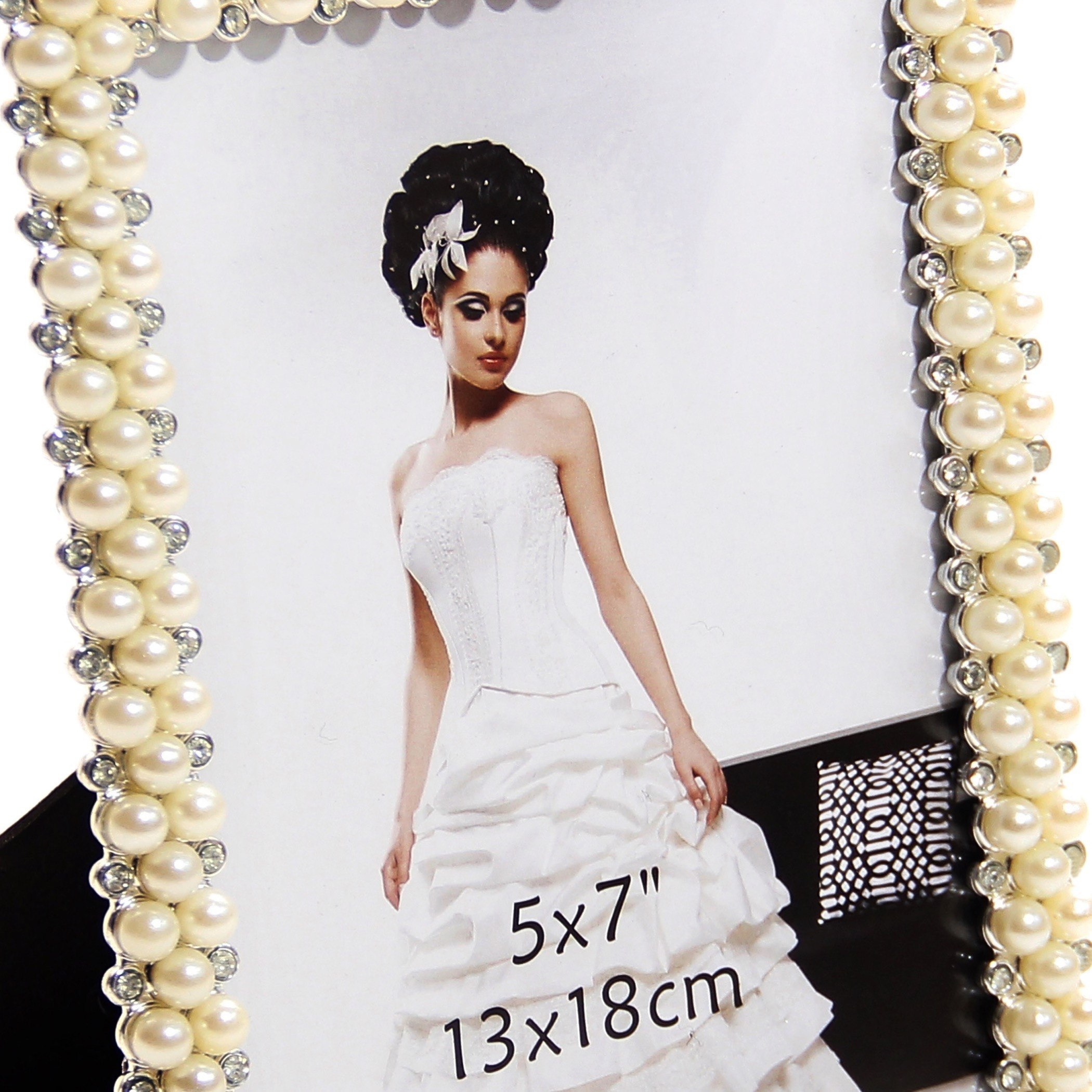 برواز صور بحبات لؤلؤ من إميلي - 5x7 بوصة-hbxkidsandyouth-walldecor-photoframes-image-3