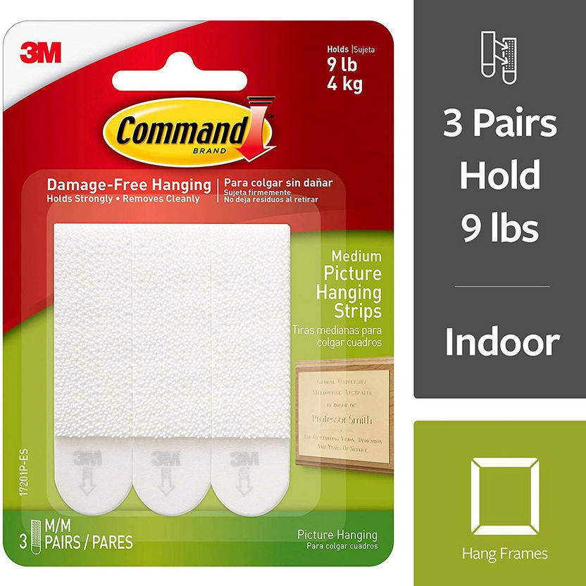 3M Picture Medium Hanging Strips-Shower Caddies and Wall Hooks-image-0